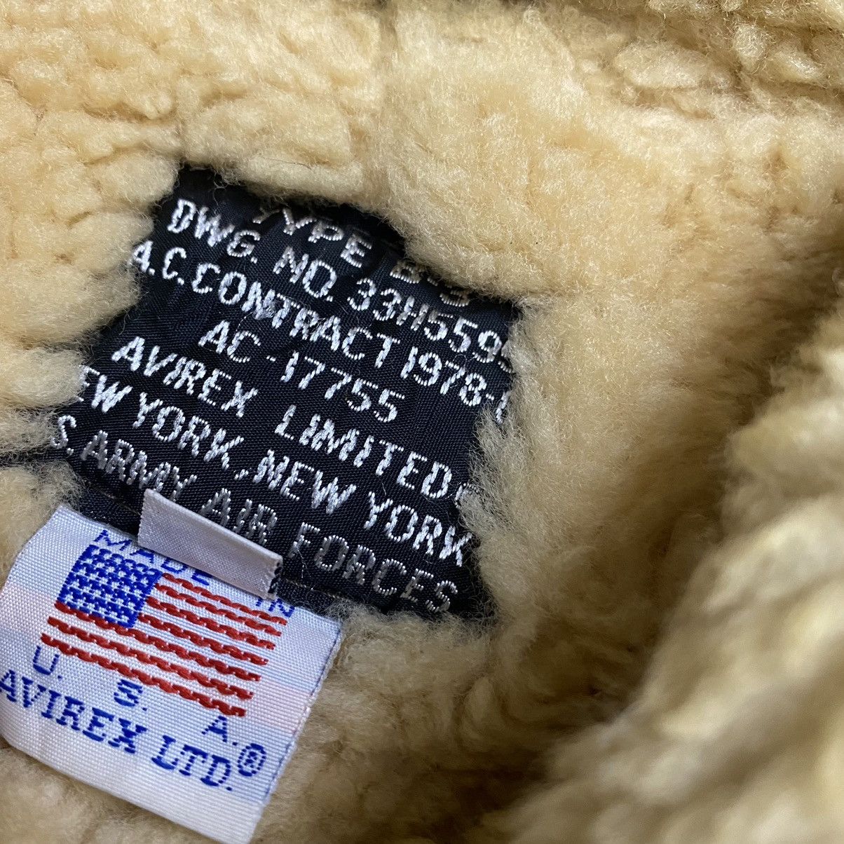 Avirex Vintage Avirex B3 Sheepskin Leather Shearling Jacket Size US M / EU 48-50 / 2 - 15 Thumbnail