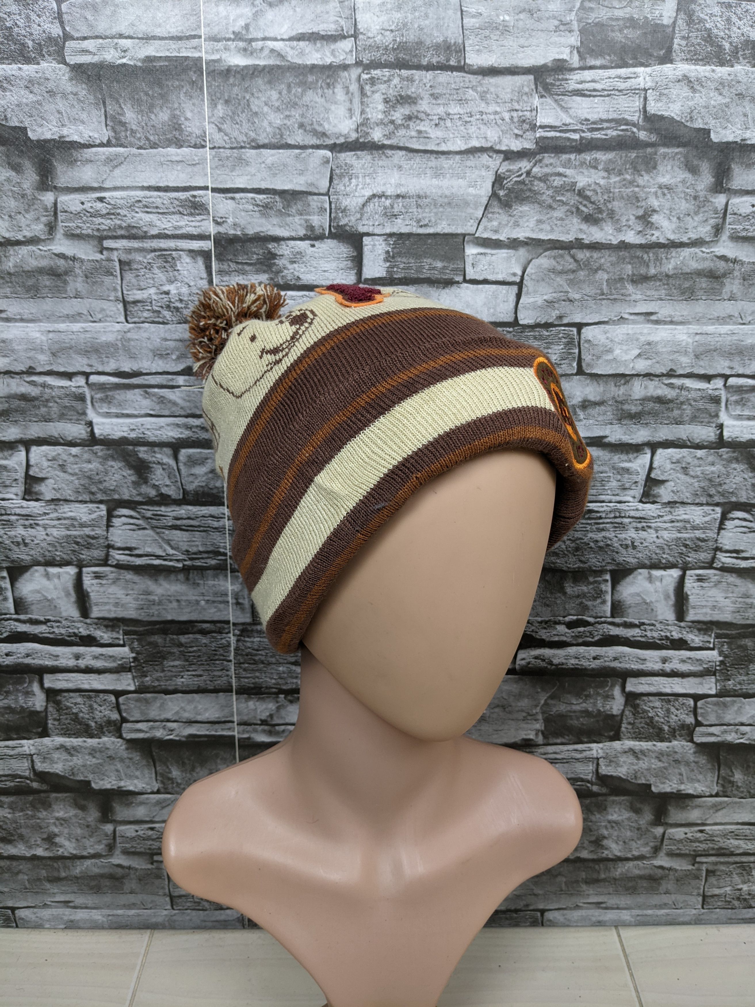 Disney Vintage Disney Winnie the Pooh Beanie Hat Cap Snowcap Size ONE SIZE - 1 Thumbnail