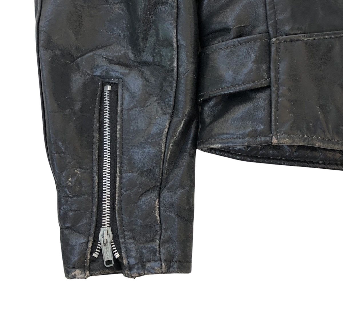 Schott Vtg Schott Perfecto Double Collar Motorcycle Leather Jacket Size US M / EU 48-50 / 2 - 15 Thumbnail
