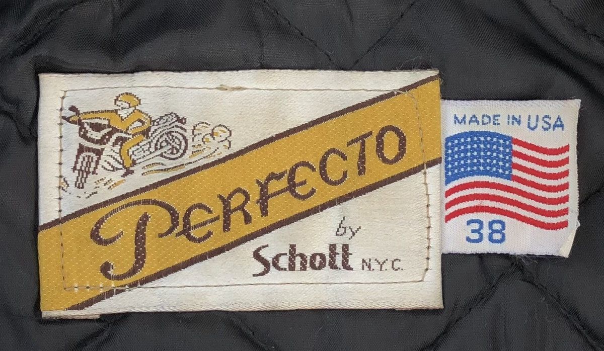 Schott Vtg Schott Perfecto Double Collar Motorcycle Leather Jacket Size US M / EU 48-50 / 2 - 12 Thumbnail