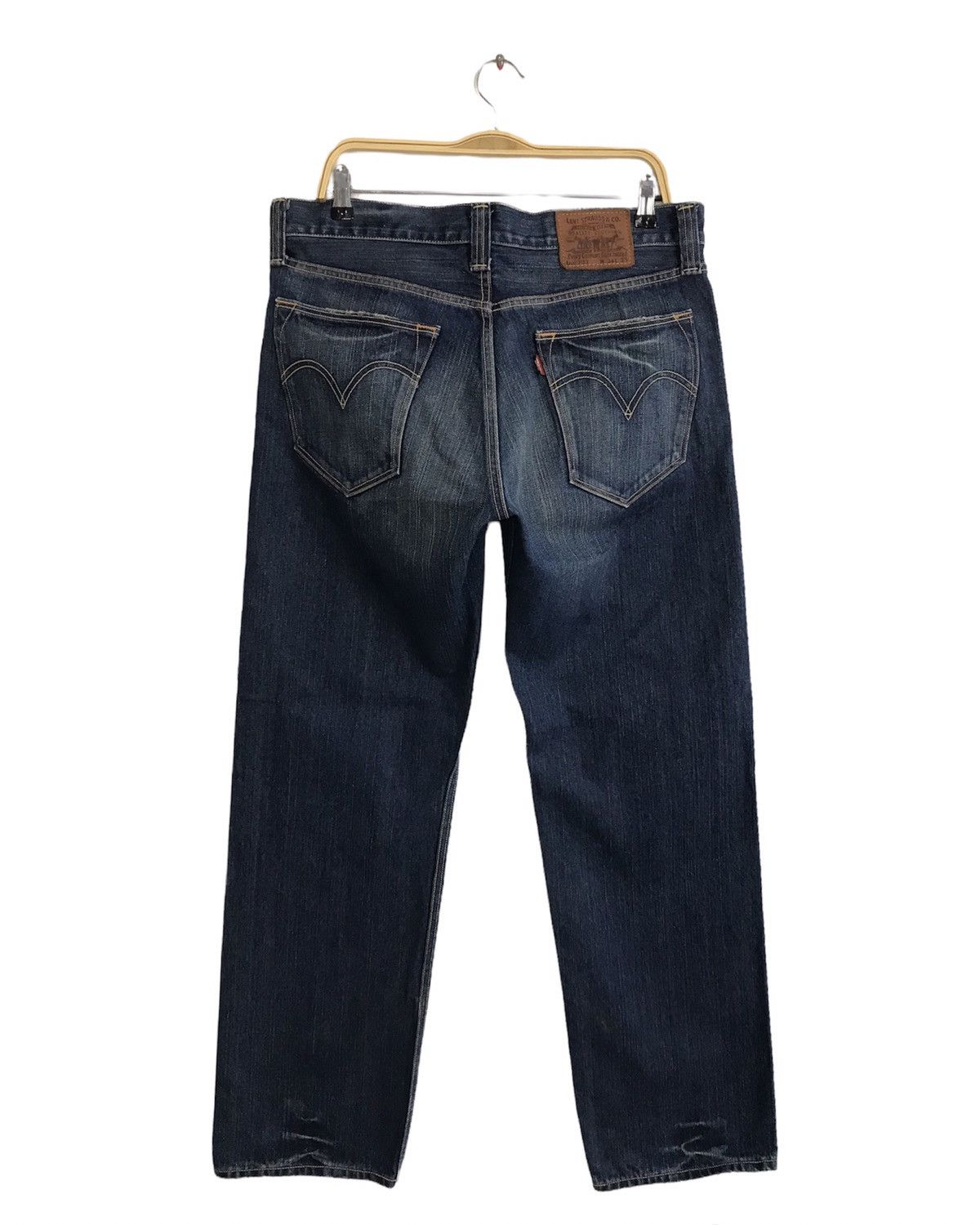 Levi's × Vintage Vintage Levi’s Strauss&Co Distressed Denim Design Size US 35 - 2 Thumbnail