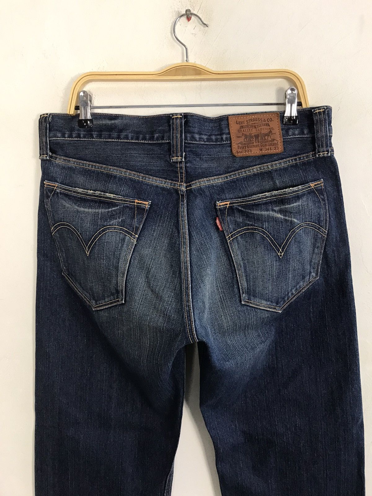 Levi's × Vintage Vintage Levi’s Strauss&Co Distressed Denim Design Size US 35 - 12 Thumbnail