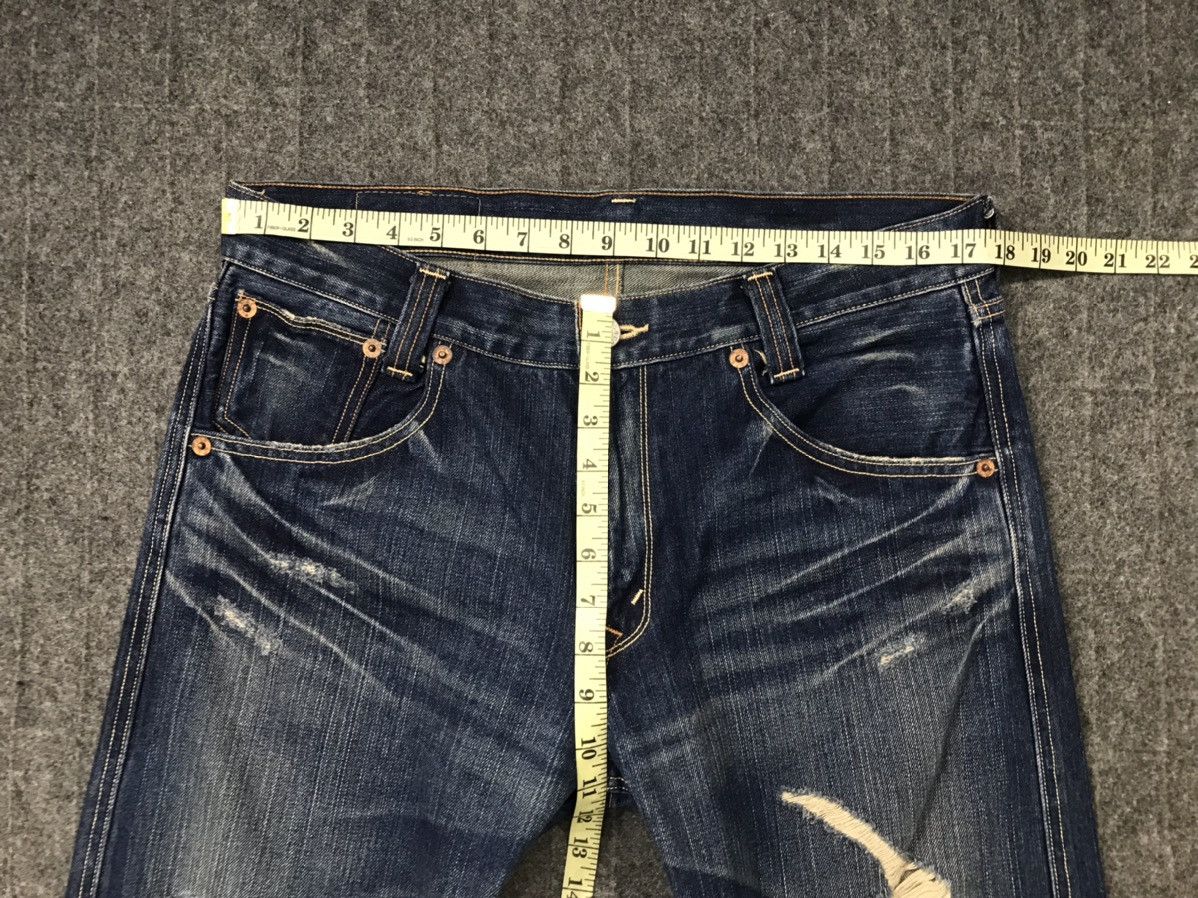 Levi's × Vintage Vintage Levi’s Strauss&Co Distressed Denim Design Size US 35 - 19 Thumbnail