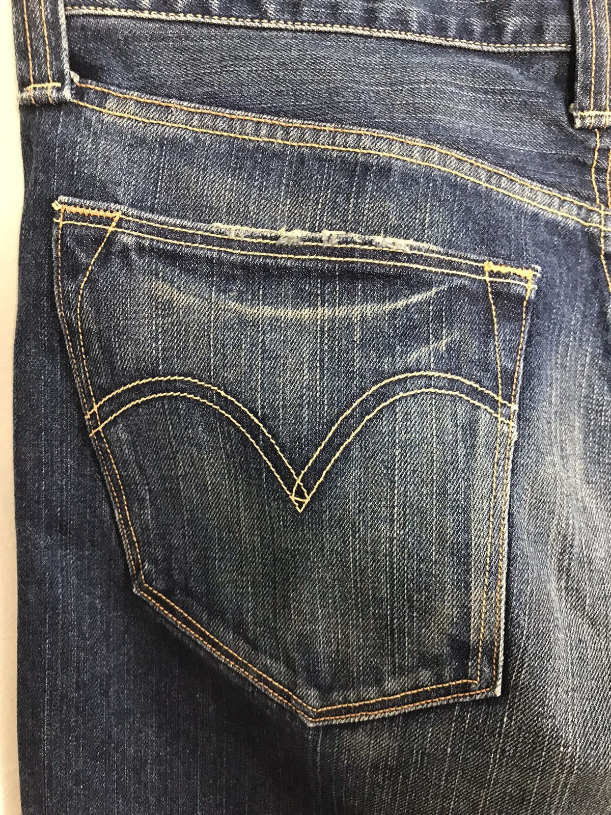 Levi's × Vintage Vintage Levi’s Strauss&Co Distressed Denim Design Size US 35 - 14 Thumbnail