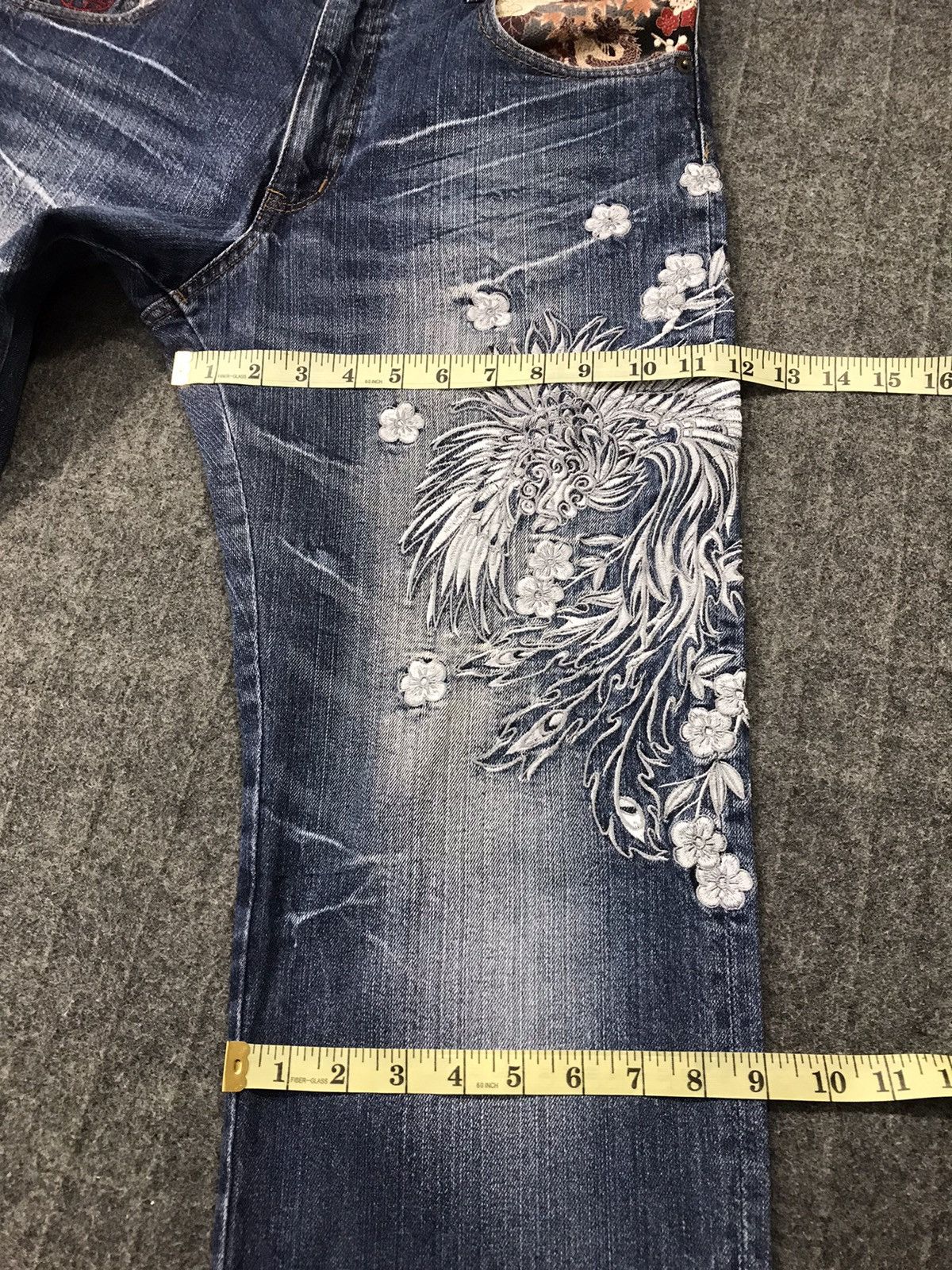 Japanese Brand Vintage Japanese Brand Embroidery Phoenix Design Size US 32 / EU 48 - 19 Thumbnail
