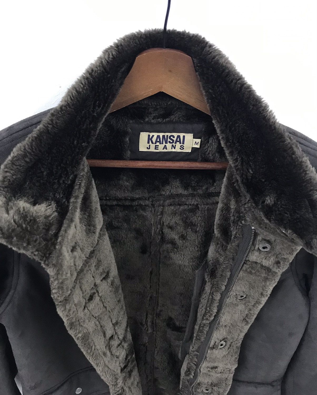 Kansai Yamamoto Vintage Kansai Yamamoto Suede Shearling Jacket Size US M / EU 48-50 / 2 - 7 Thumbnail
