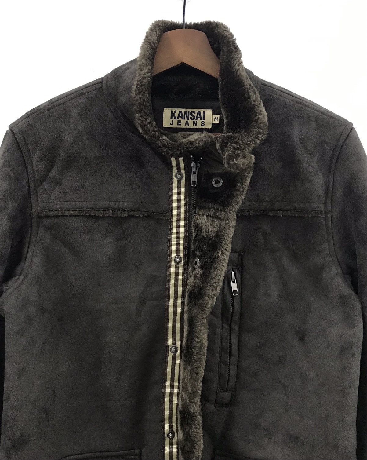 Kansai Yamamoto Vintage Kansai Yamamoto Suede Shearling Jacket Size US M / EU 48-50 / 2 - 6 Thumbnail
