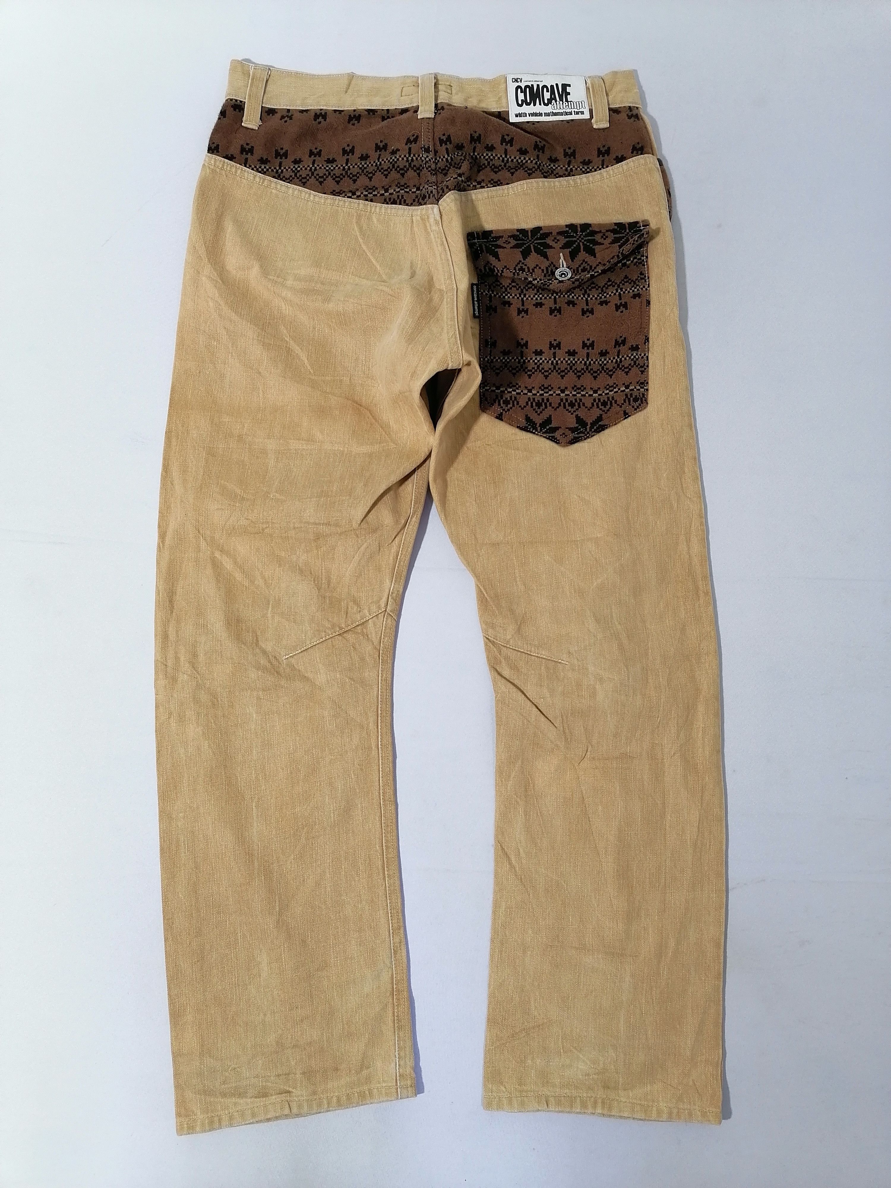 Designer Concave Attempt Nice Design Pants Size US 32 / EU 48 - 2 Thumbnail