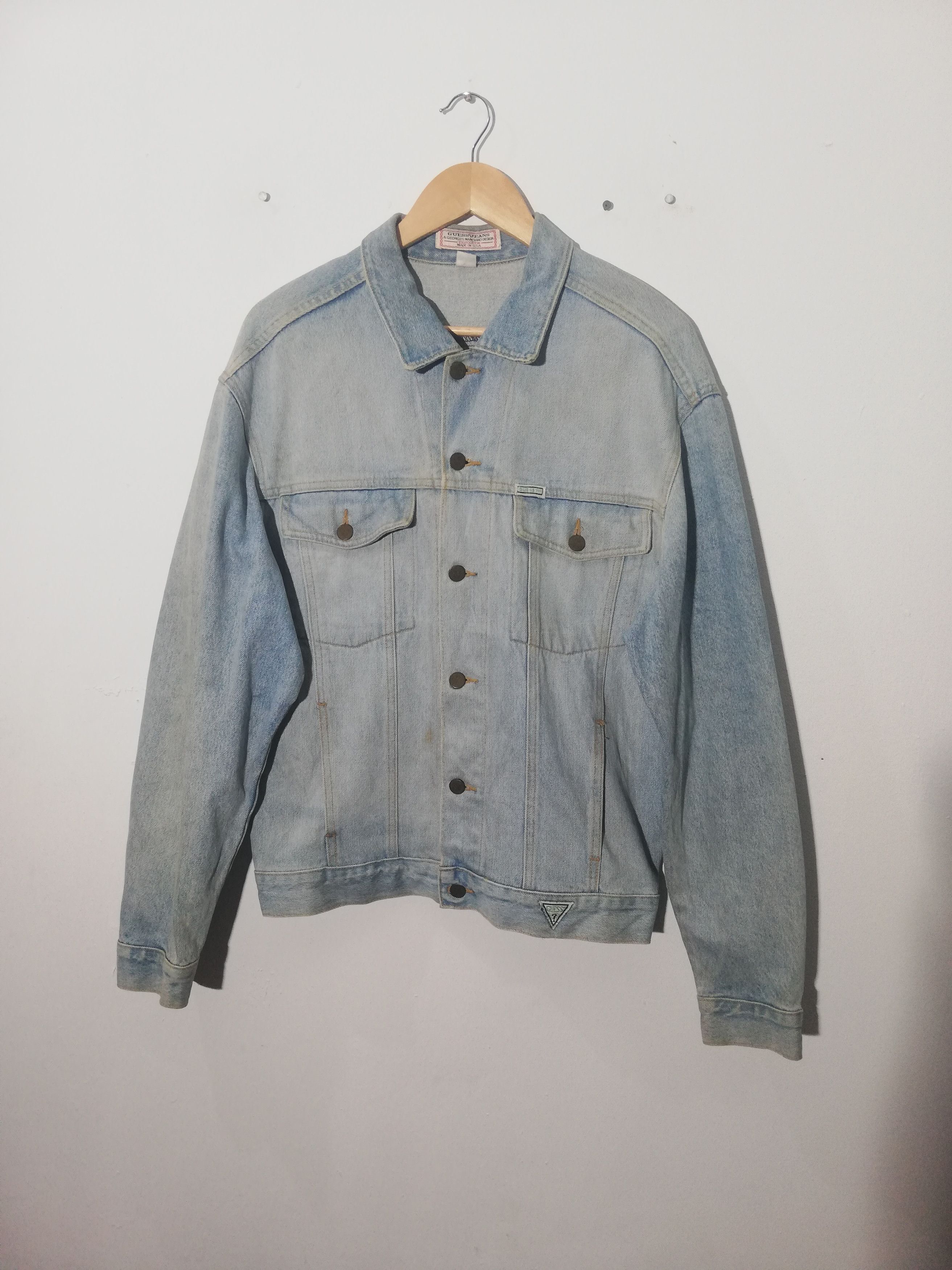 Georges Marciano × Guess Vintage 90's Guess Jeans Denim Jacket Trucker Size US M / EU 48-50 / 2 - 1 Thumbnail