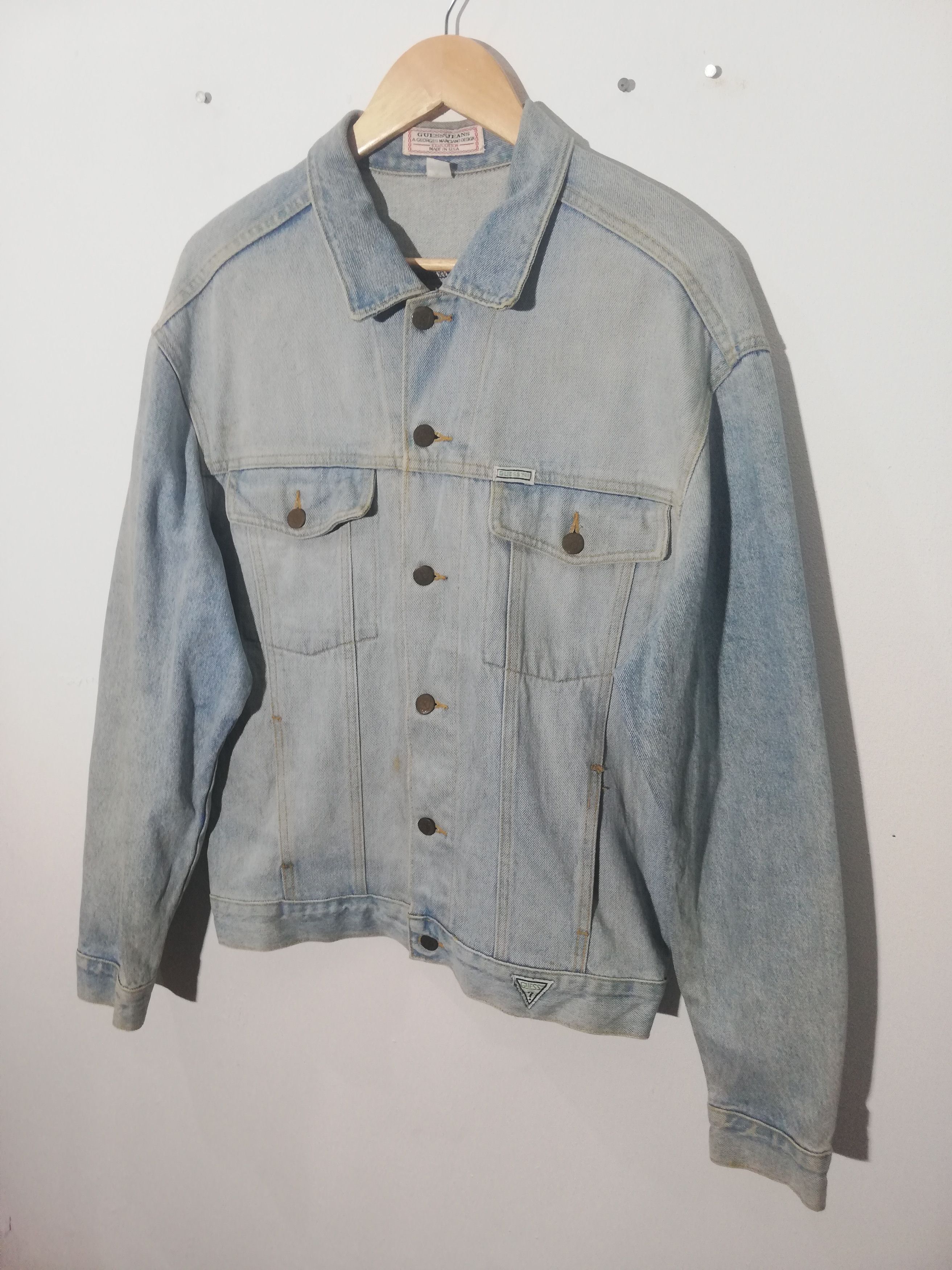 Georges Marciano × Guess Vintage 90's Guess Jeans Denim Jacket Trucker Size US M / EU 48-50 / 2 - 3 Thumbnail
