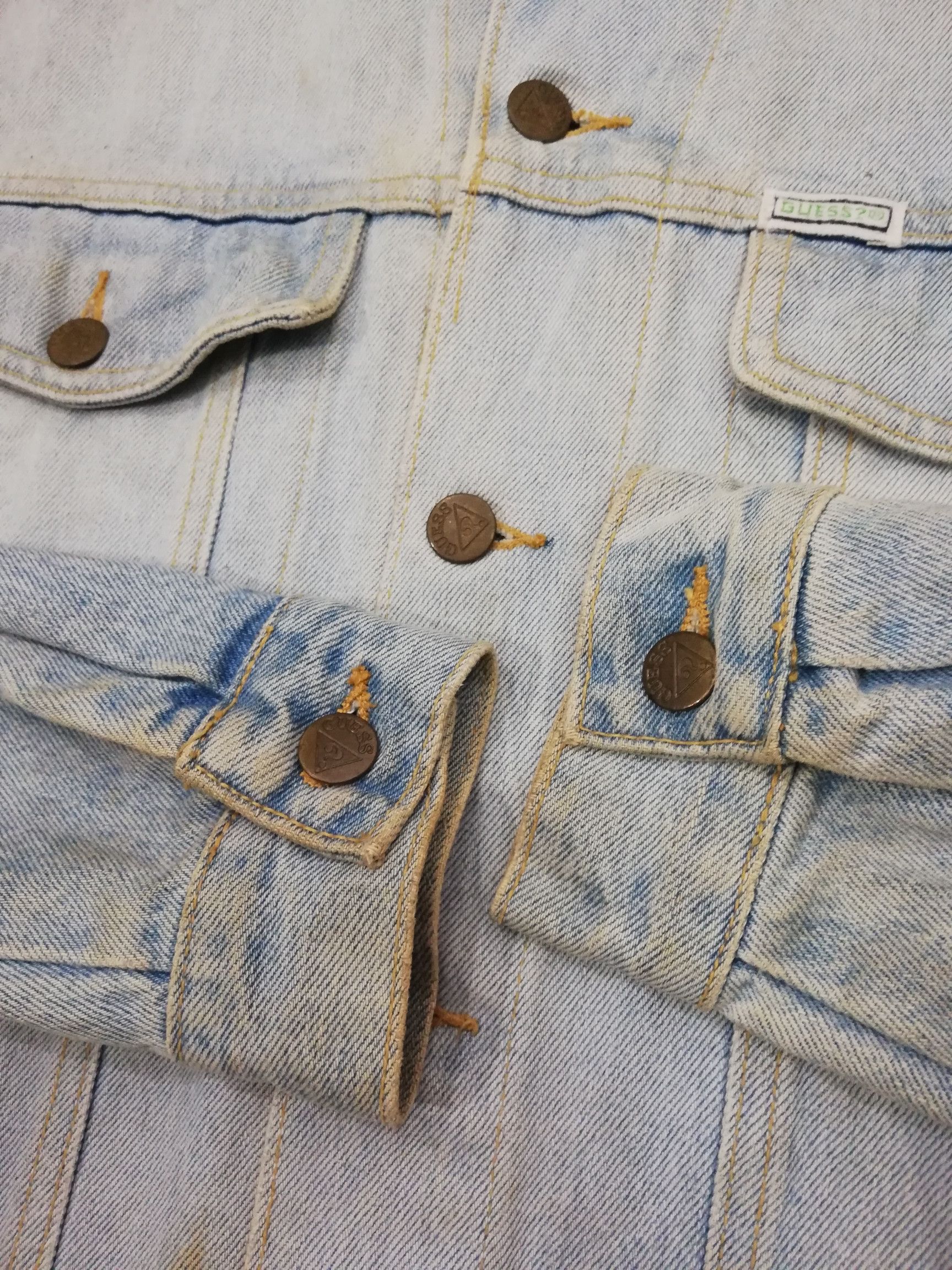 Georges Marciano × Guess Vintage 90's Guess Jeans Denim Jacket Trucker Size US M / EU 48-50 / 2 - 5 Thumbnail