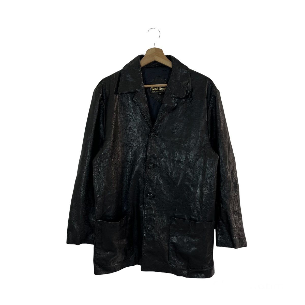 Japanese Brand × Vintage Vintage Wind armor leather jacket | Grailed