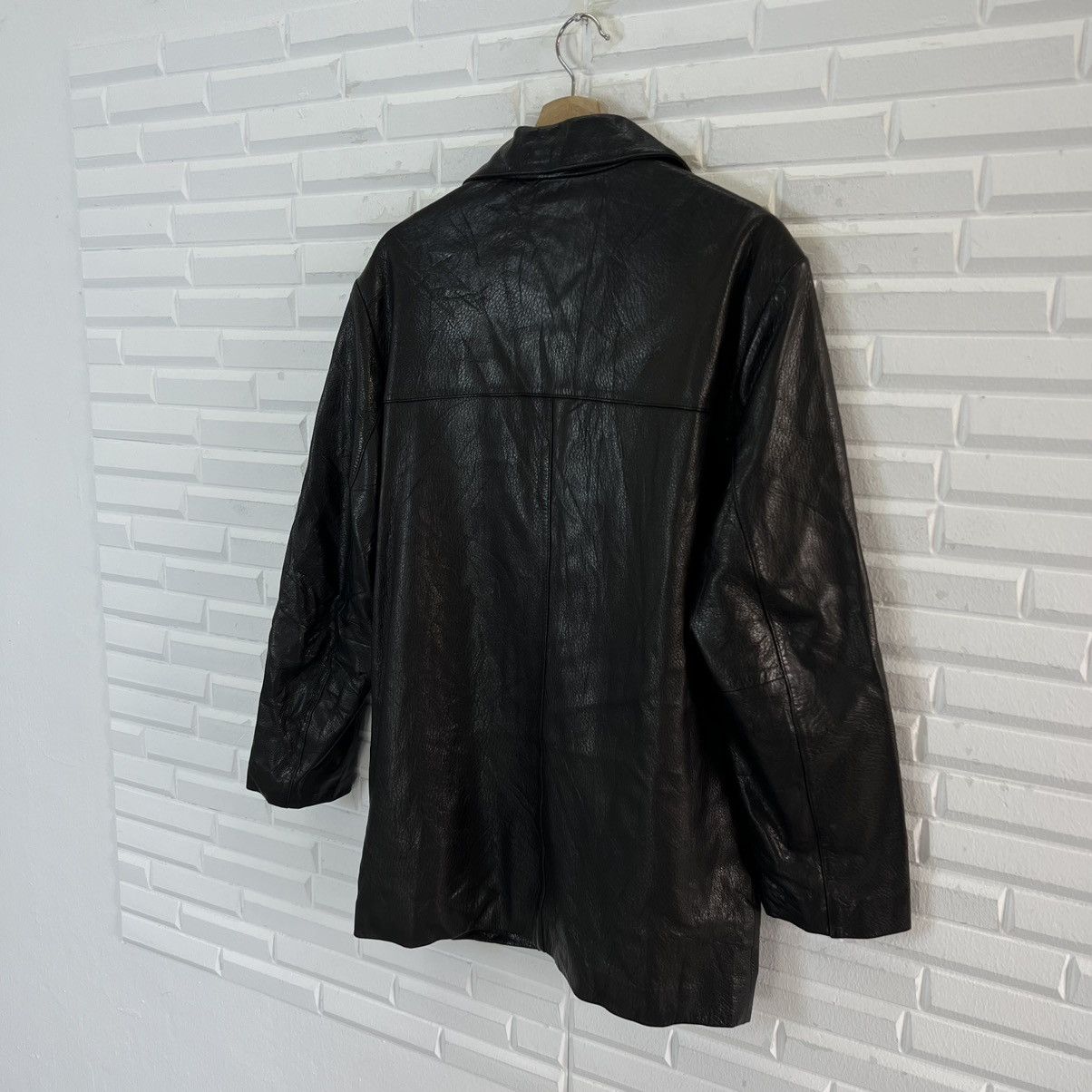 Japanese Brand VINTAGE WINDARMOR SOFT LEATHER JACKET PARACHUTE BIKER DESIGN Size US M / EU 48-50 / 2 - 7 Thumbnail