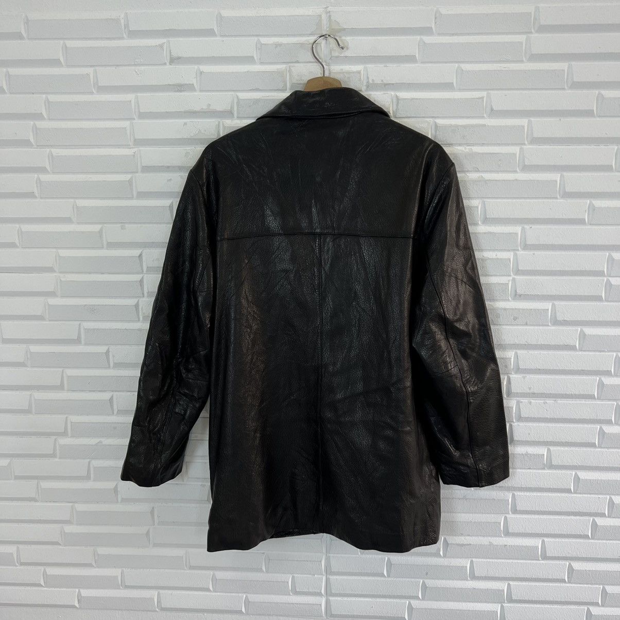 Japanese Brand VINTAGE WINDARMOR SOFT LEATHER JACKET PARACHUTE BIKER DESIGN Size US M / EU 48-50 / 2 - 6 Thumbnail