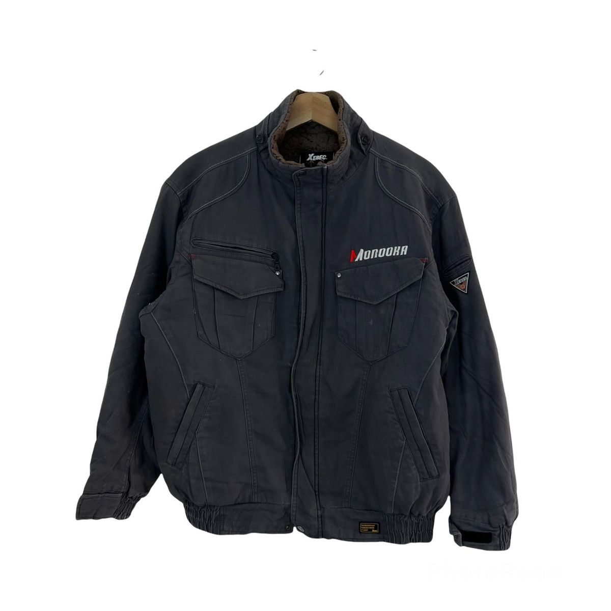 Japanese Brand VINTAGE XEBEC TWIST45 RIDER RACING JACKET BIG LOGO Size US L / EU 52-54 / 3 - 1 Thumbnail