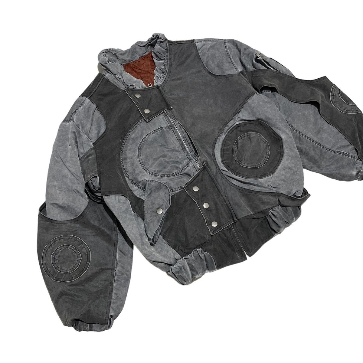 Japanese Brand MYOB NYC Bondage Descontruction Bomber Jacket Size US L / EU 52-54 / 3 - 3 Thumbnail