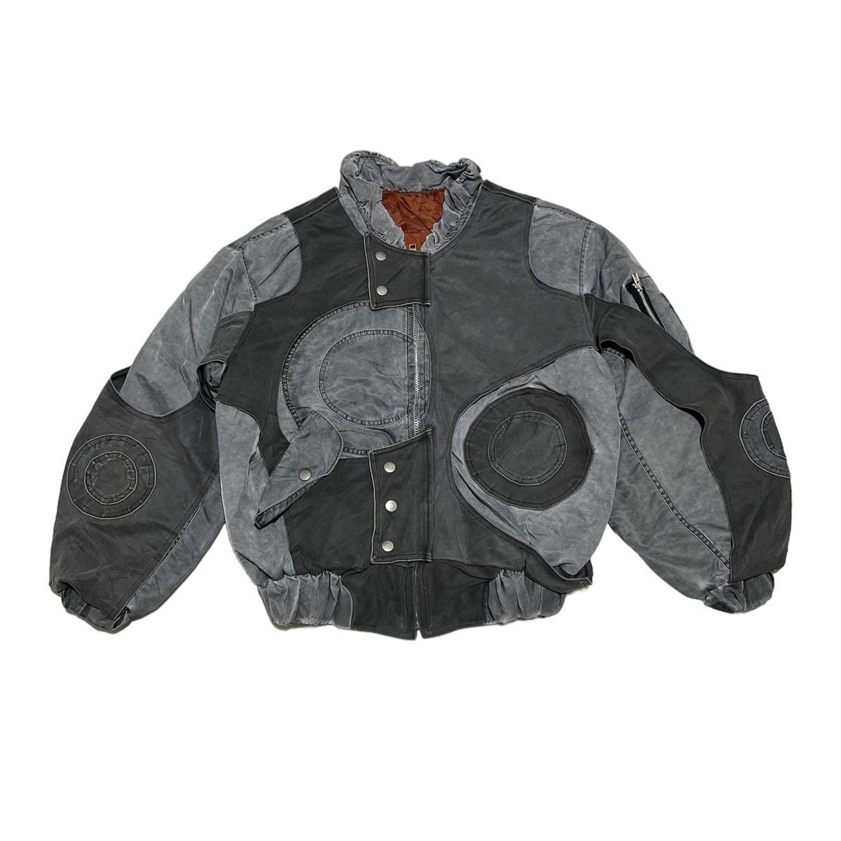 Japanese Brand MYOB NYC Bondage Descontruction Bomber Jacket Size US L / EU 52-54 / 3 - 1 Thumbnail