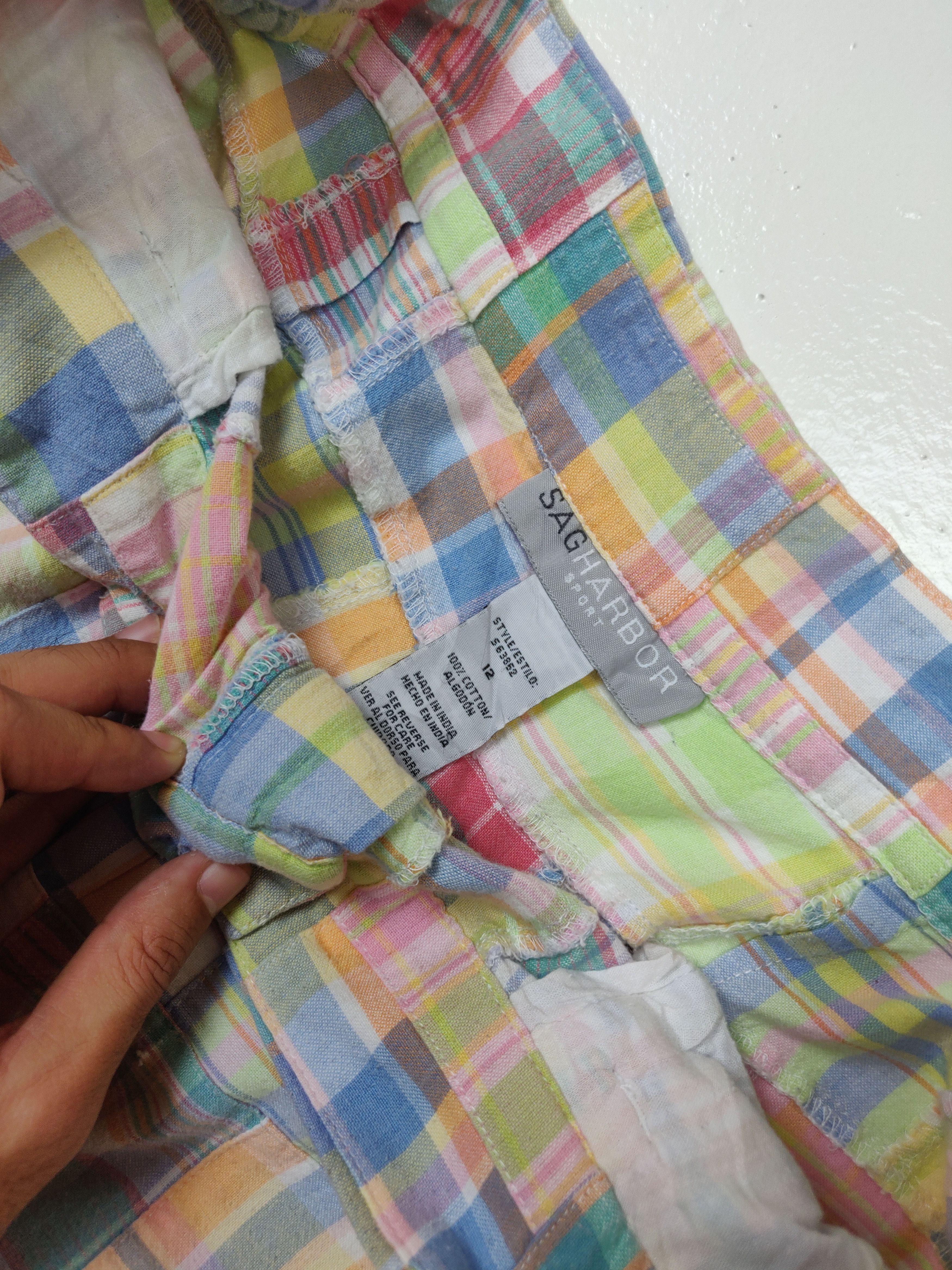 Japanese Brand Sag Harbor Sport Reconstruct Patchwork Cropped Pants Size US 33 - 6 Thumbnail