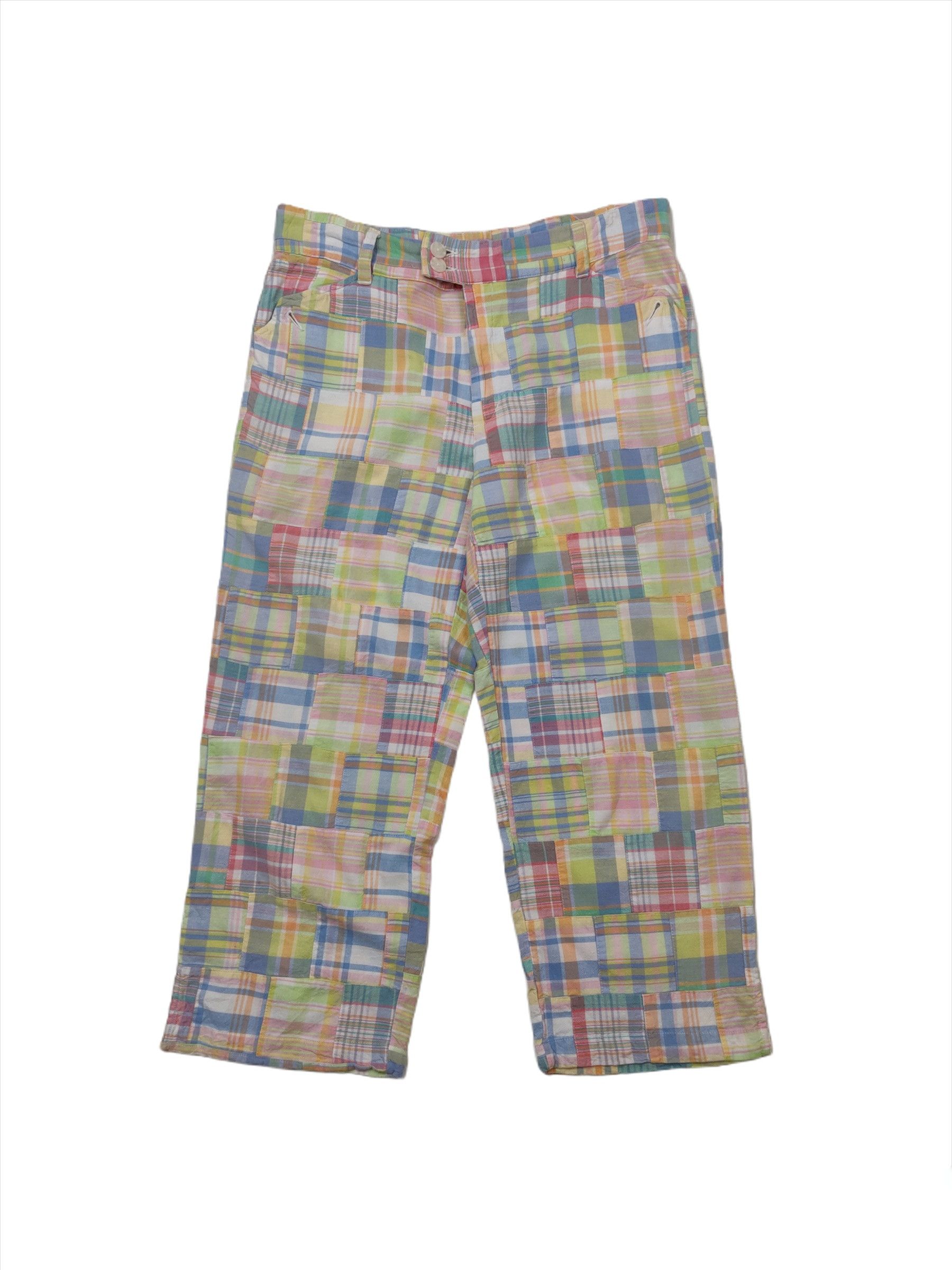 Japanese Brand Sag Harbor Sport Reconstruct Patchwork Cropped Pants Size US 33 - 2 Thumbnail