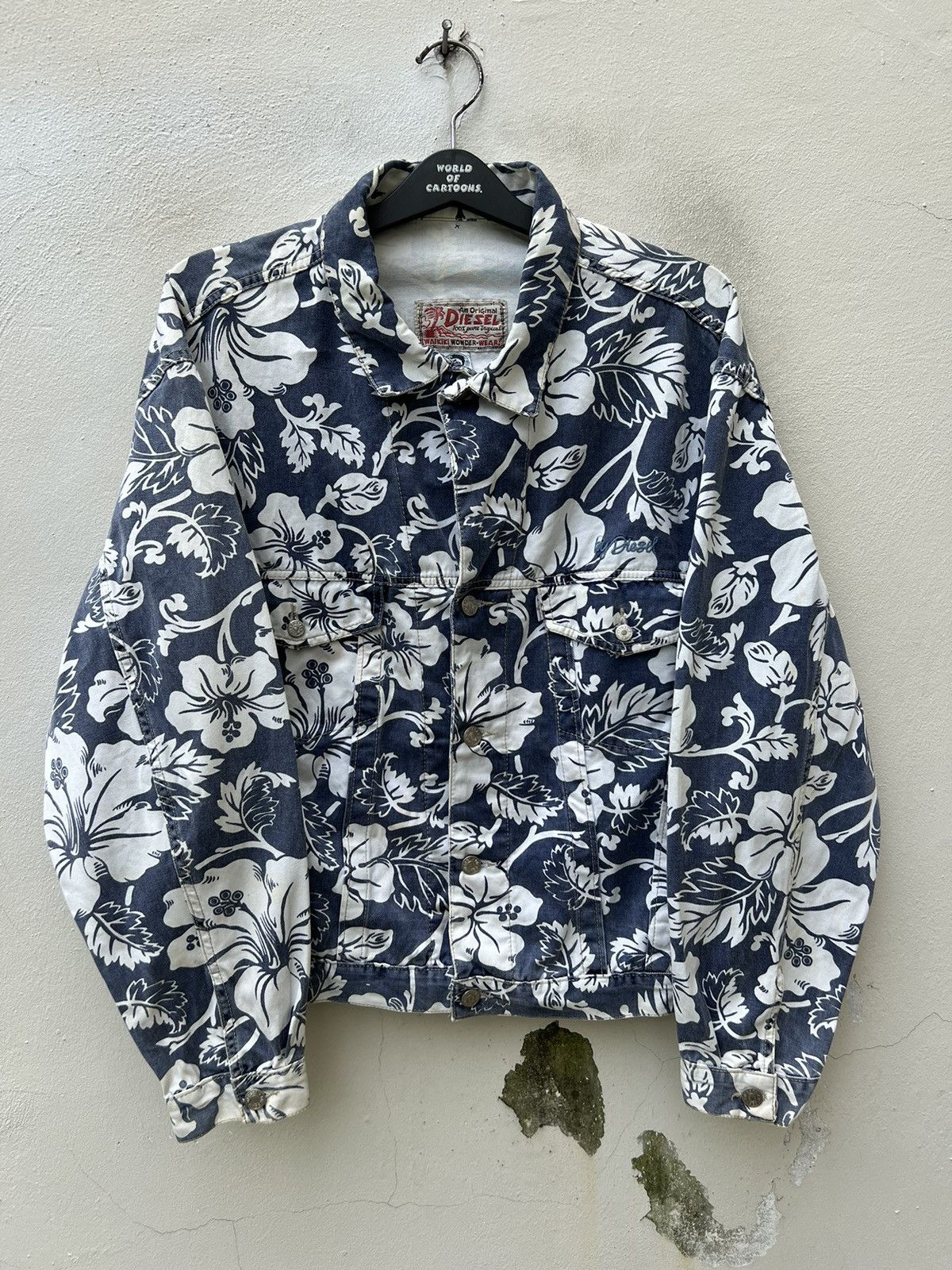 Diesel Vintage 90s Diesel Stars Series Oversize Trucker Jacket Size US M / EU 48-50 / 2 - 6 Thumbnail