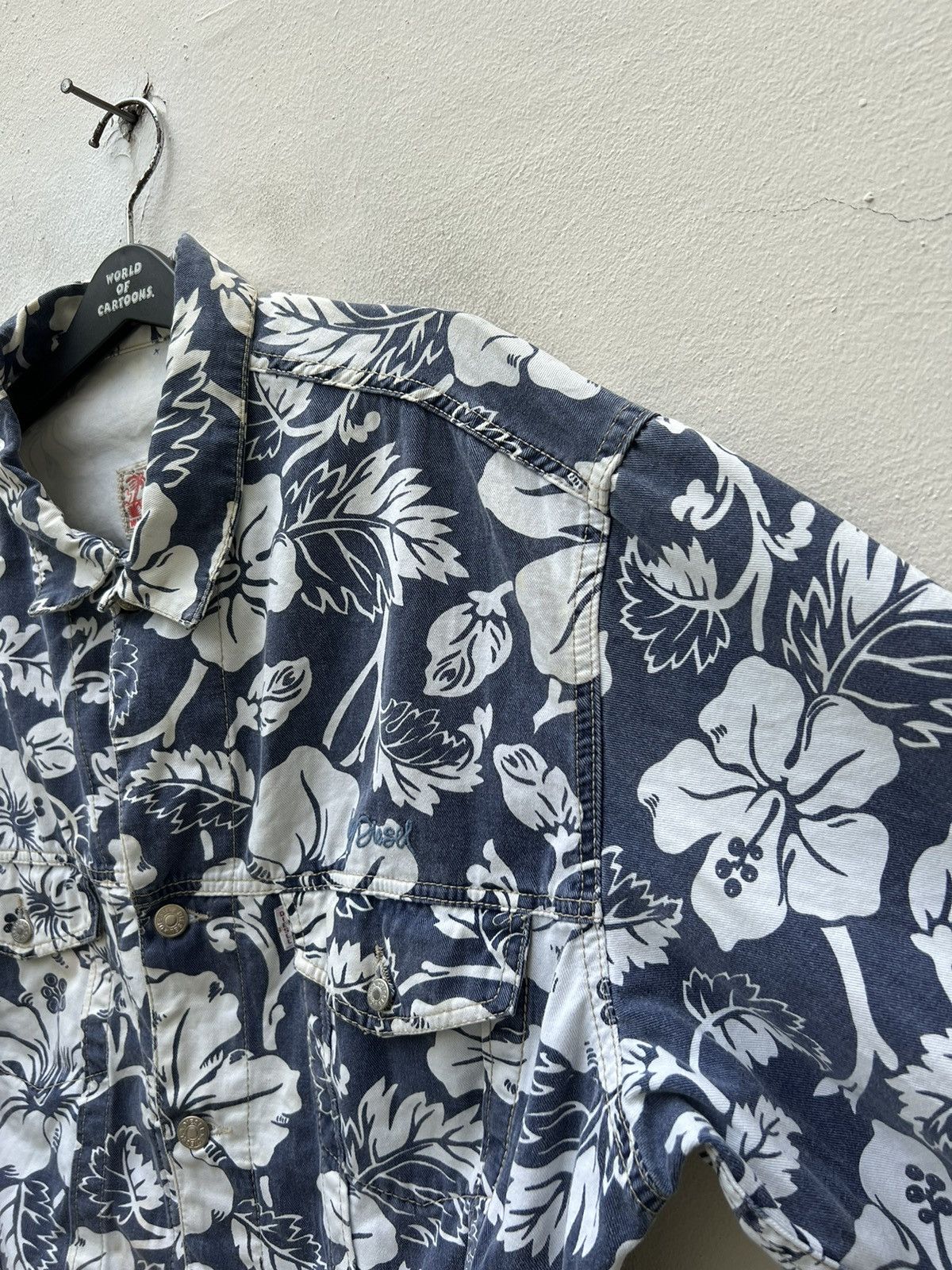Diesel Vintage 90s Diesel Stars Series Oversize Trucker Jacket Size US M / EU 48-50 / 2 - 12 Thumbnail