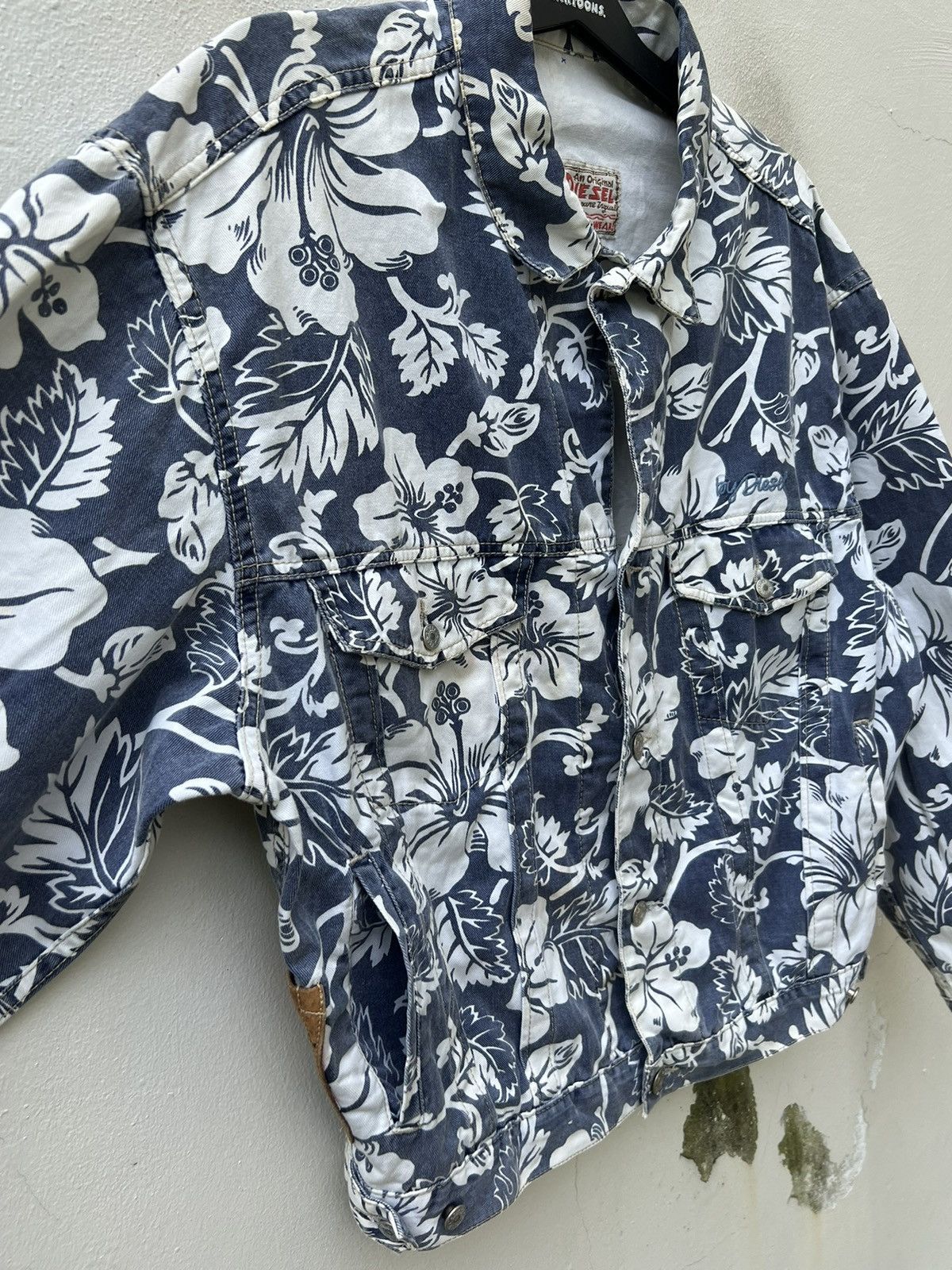Diesel Vintage 90s Diesel Stars Series Oversize Trucker Jacket Size US M / EU 48-50 / 2 - 13 Thumbnail