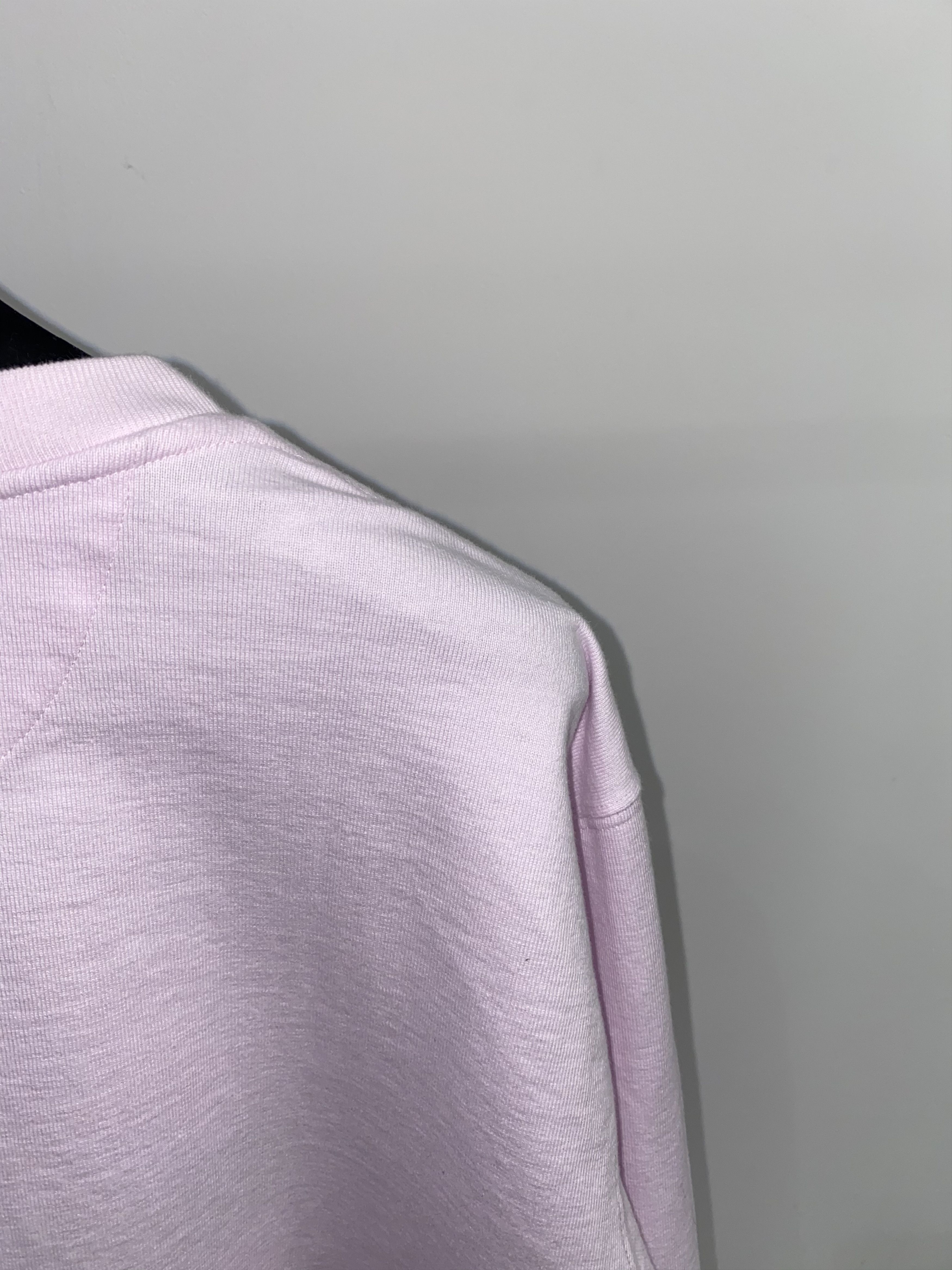 Andy Warhol × Calvin Klein 205W39NYC × Raf Simons Calvin Klein 205W39NYC Statement Logo Baby Pink Crewneck Size US L / EU 52-54 / 3 - 7 Thumbnail