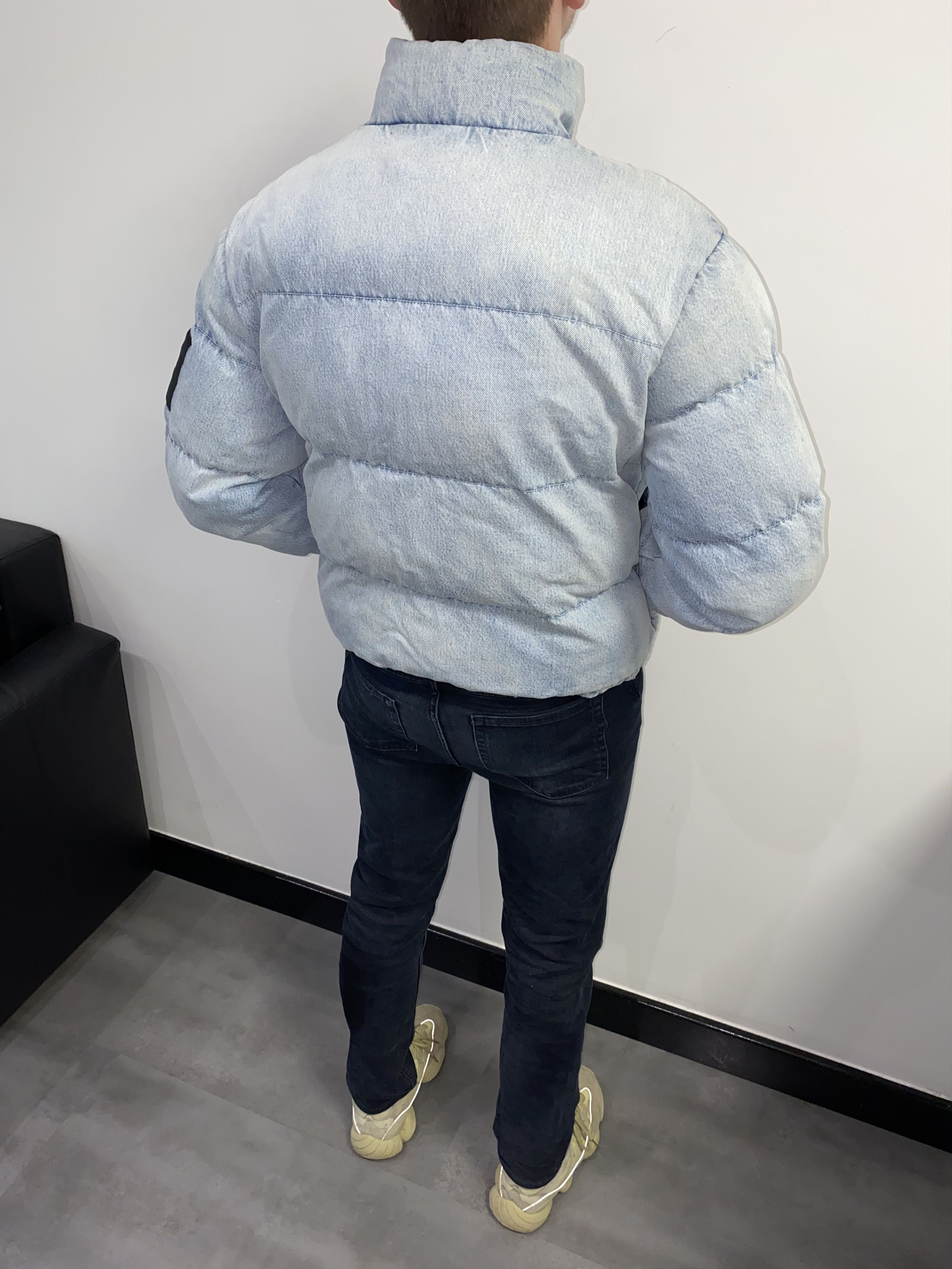 Alexander Wang UNISEX! Alexander Wang Small Logo Distressed Down Bomber Size US S / EU 44-46 / 1 - 2 Thumbnail