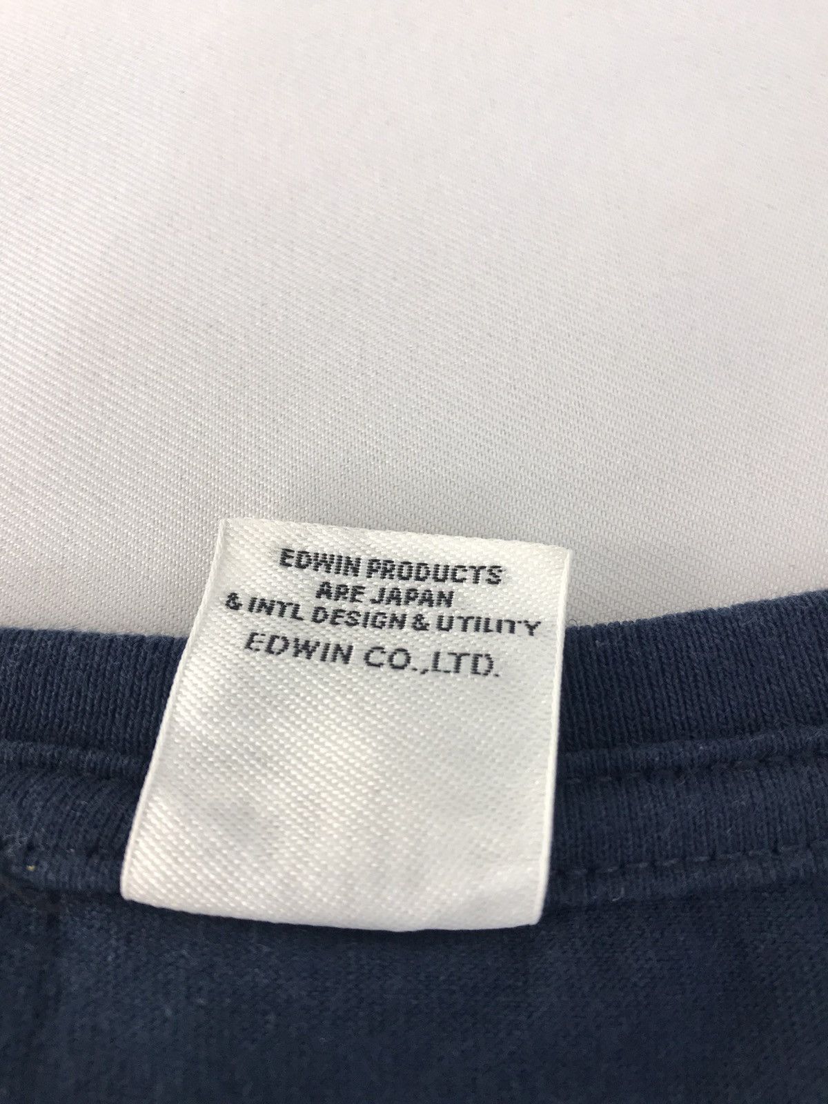 Edwin × Japanese Brand Vintage Edwin The Denim Spirit Style Tee Size US M / EU 48-50 / 2 - 5 Thumbnail