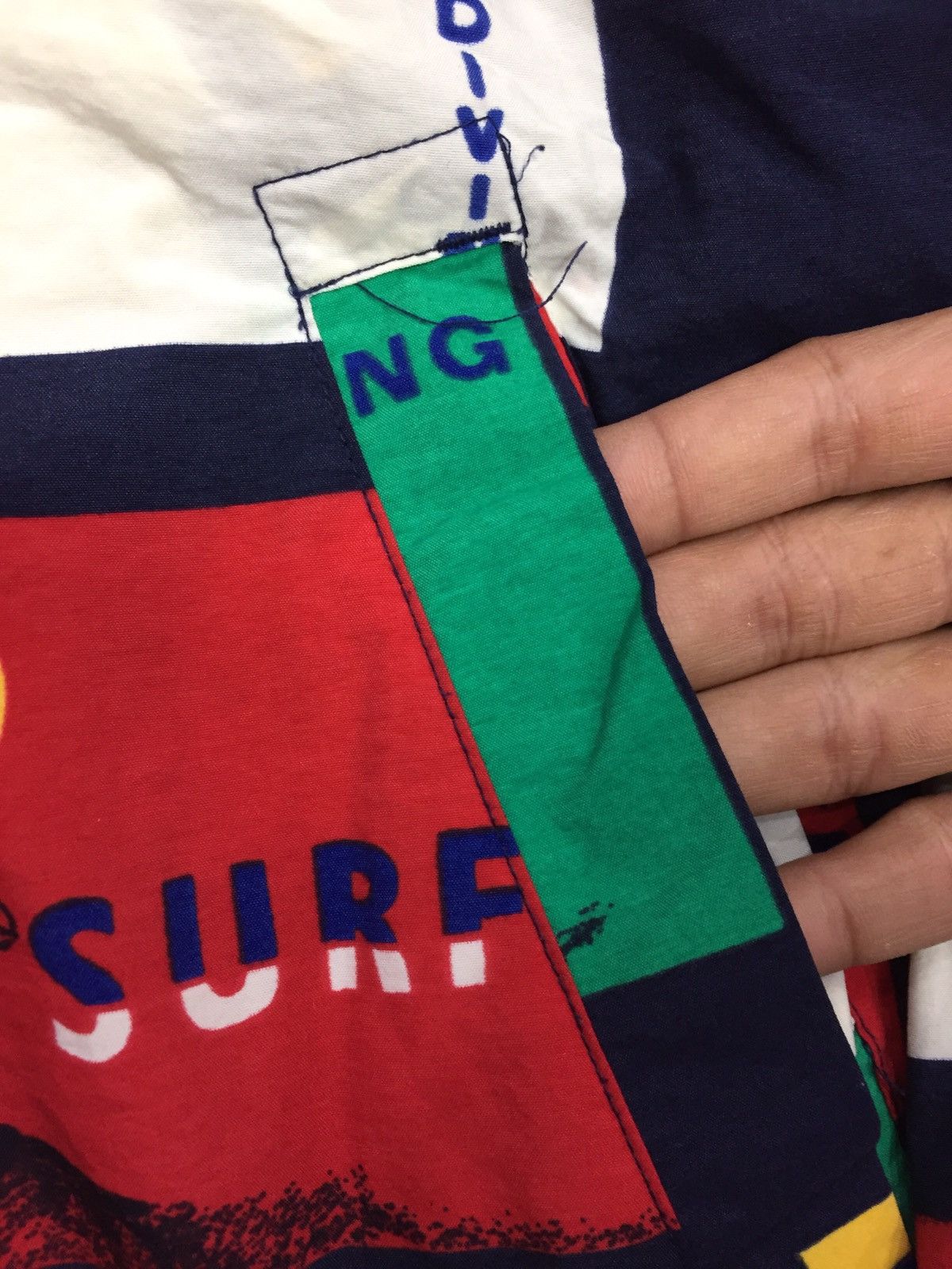 Nautica Vintage Jacket Nautica Full Print WaterSking Multicolour Size US L / EU 52-54 / 3 - 8 Thumbnail