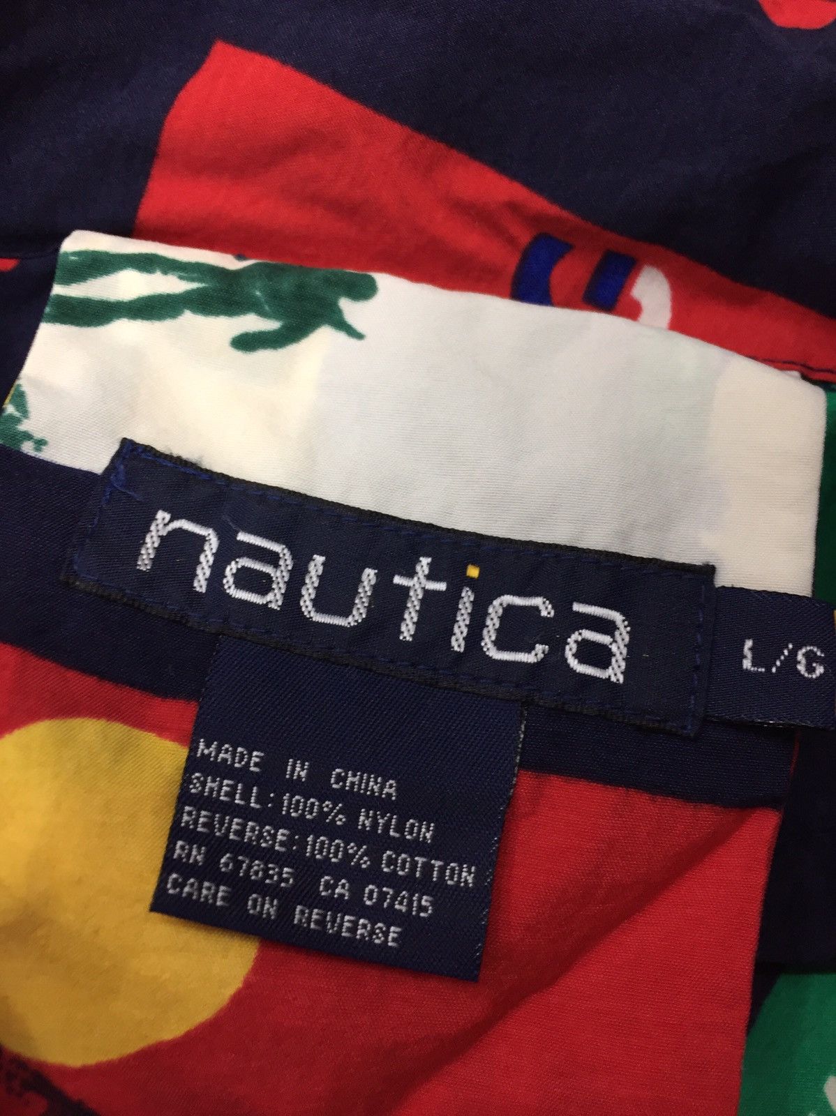 Nautica Vintage Jacket Nautica Full Print WaterSking Multicolour Size US L / EU 52-54 / 3 - 6 Thumbnail