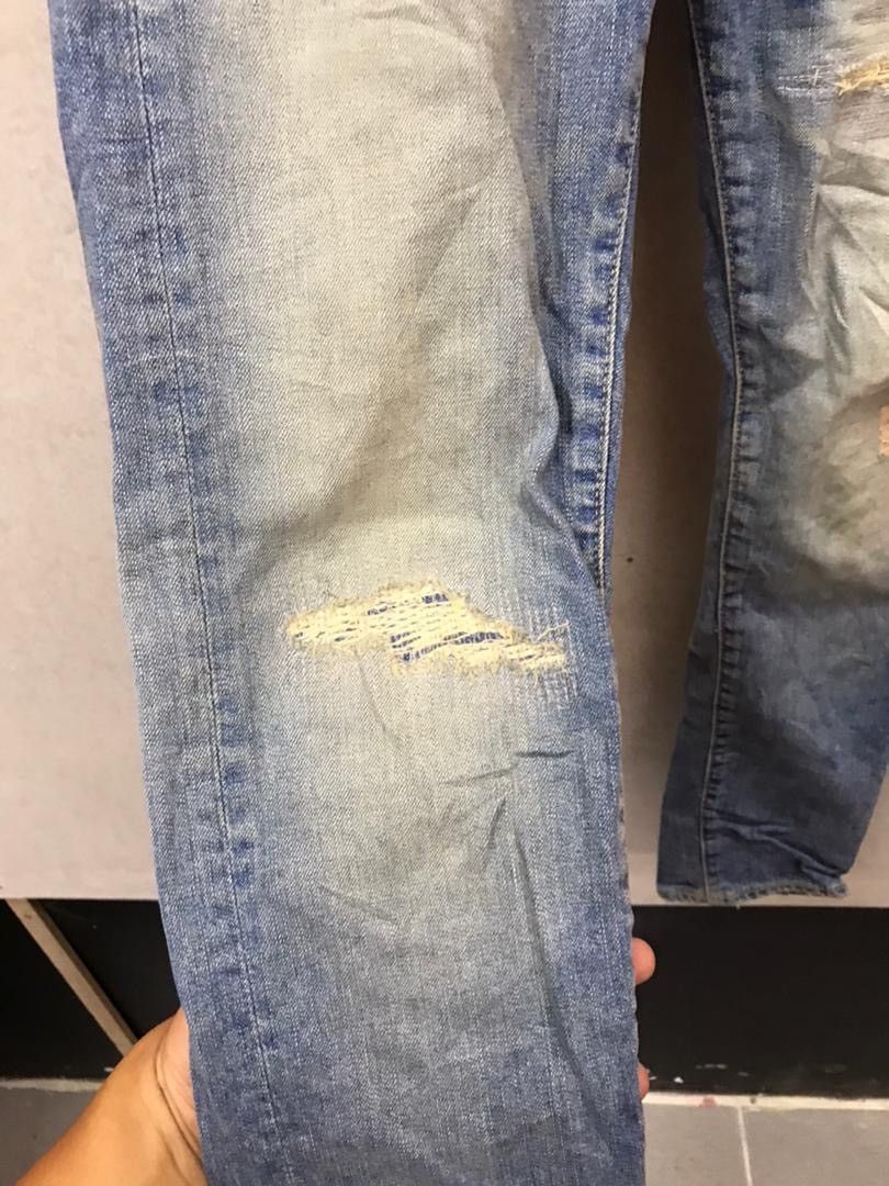 Japan Blue × Seditionaries Japan Blue Distressed denim Rare design Size US 29 - 6 Thumbnail
