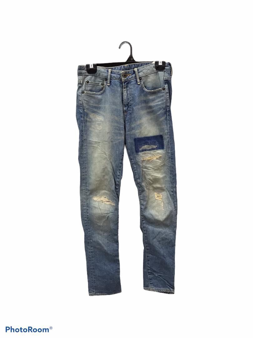 Japan Blue × Seditionaries Japan Blue Distressed denim Rare design Size US 29 - 1 Thumbnail