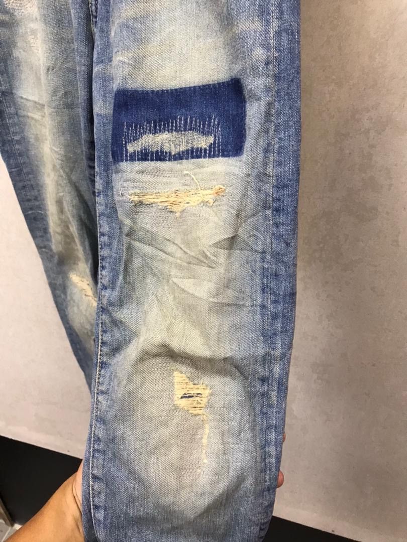 Japan Blue × Seditionaries Japan Blue Distressed denim Rare design Size US 29 - 3 Thumbnail