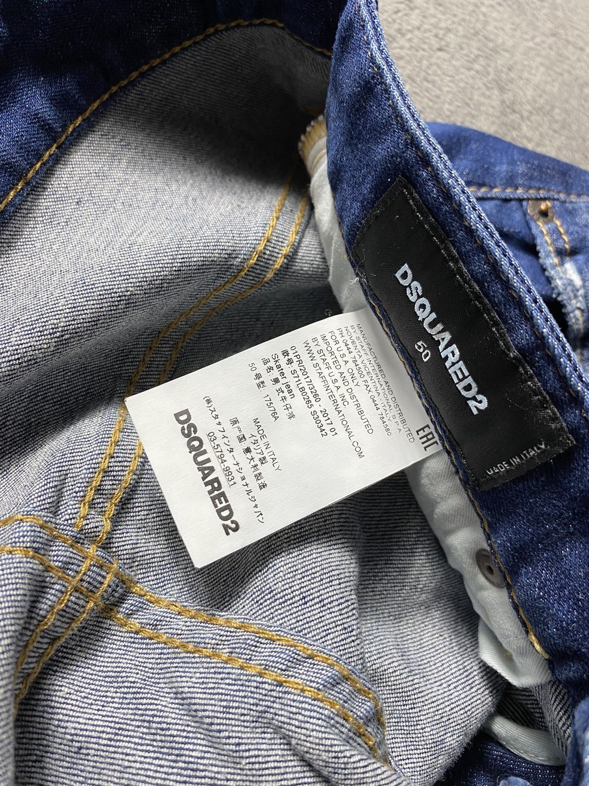Dsquared2 Dsquared2 distressed denim jeans size 50(w34) Size US 34 / EU 50 - 5 Thumbnail