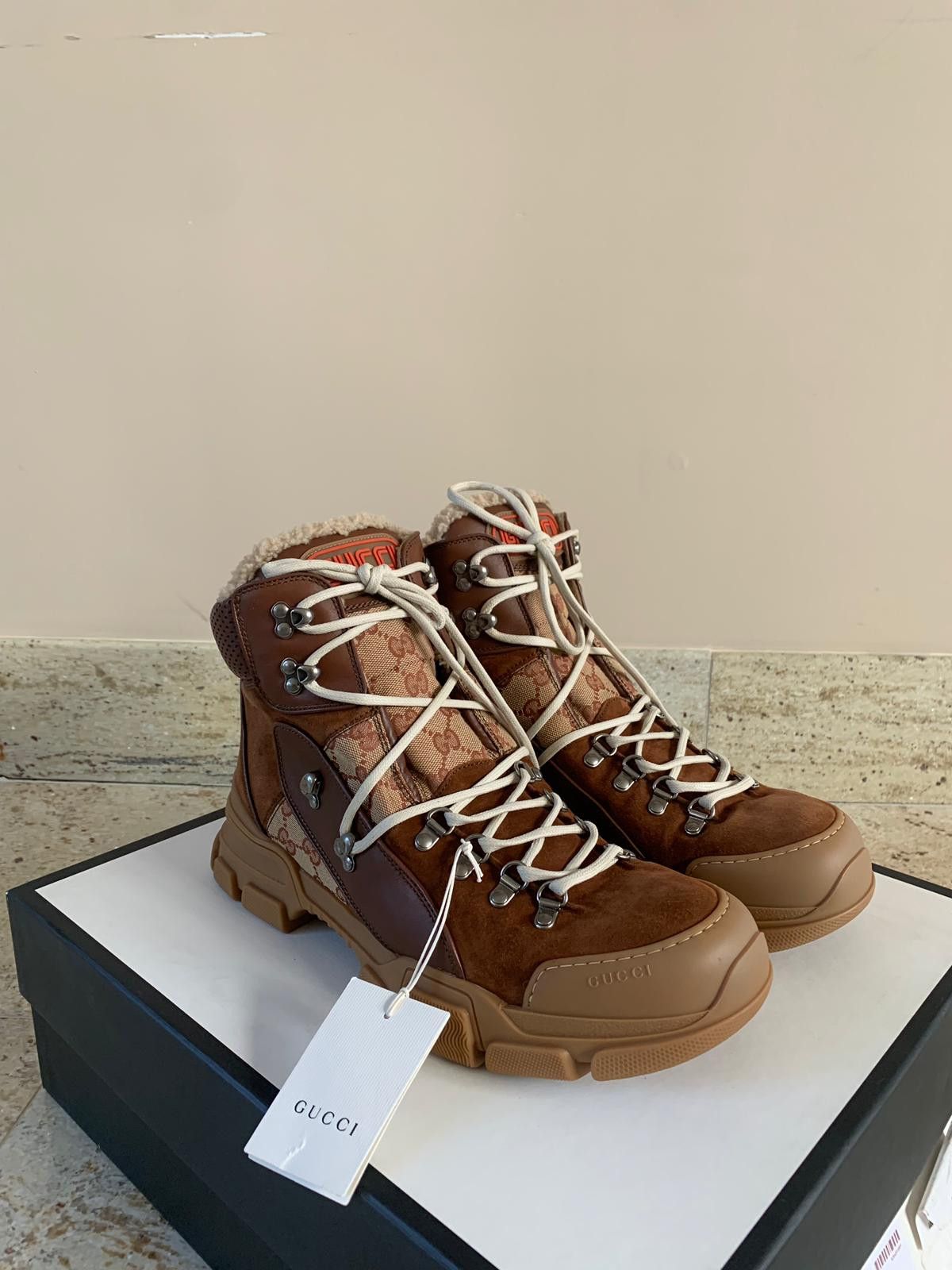 Gucci Flashtrek Shearling Boots in Brown Size US 8 / EU 41 - 2 Thumbnail