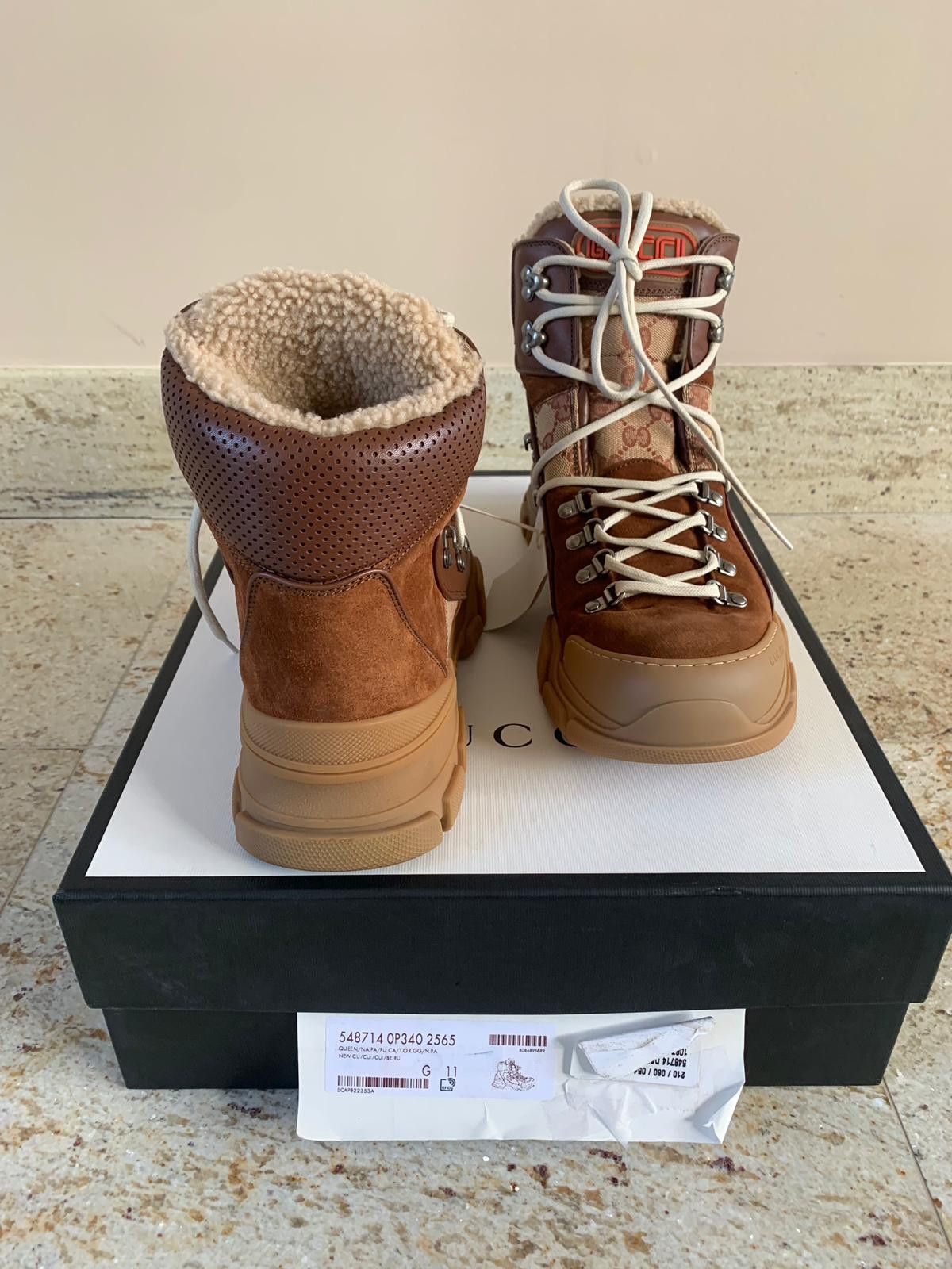 Gucci Flashtrek Shearling Boots in Brown Size US 8 / EU 41 - 8 Thumbnail