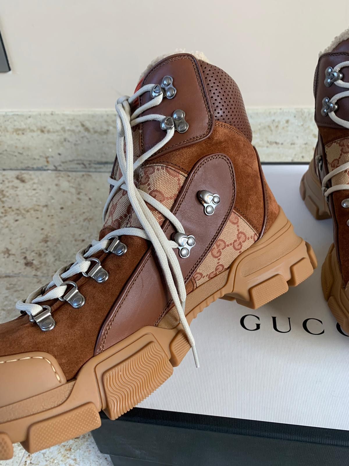 Gucci Flashtrek Shearling Boots in Brown Size US 8 / EU 41 - 6 Thumbnail