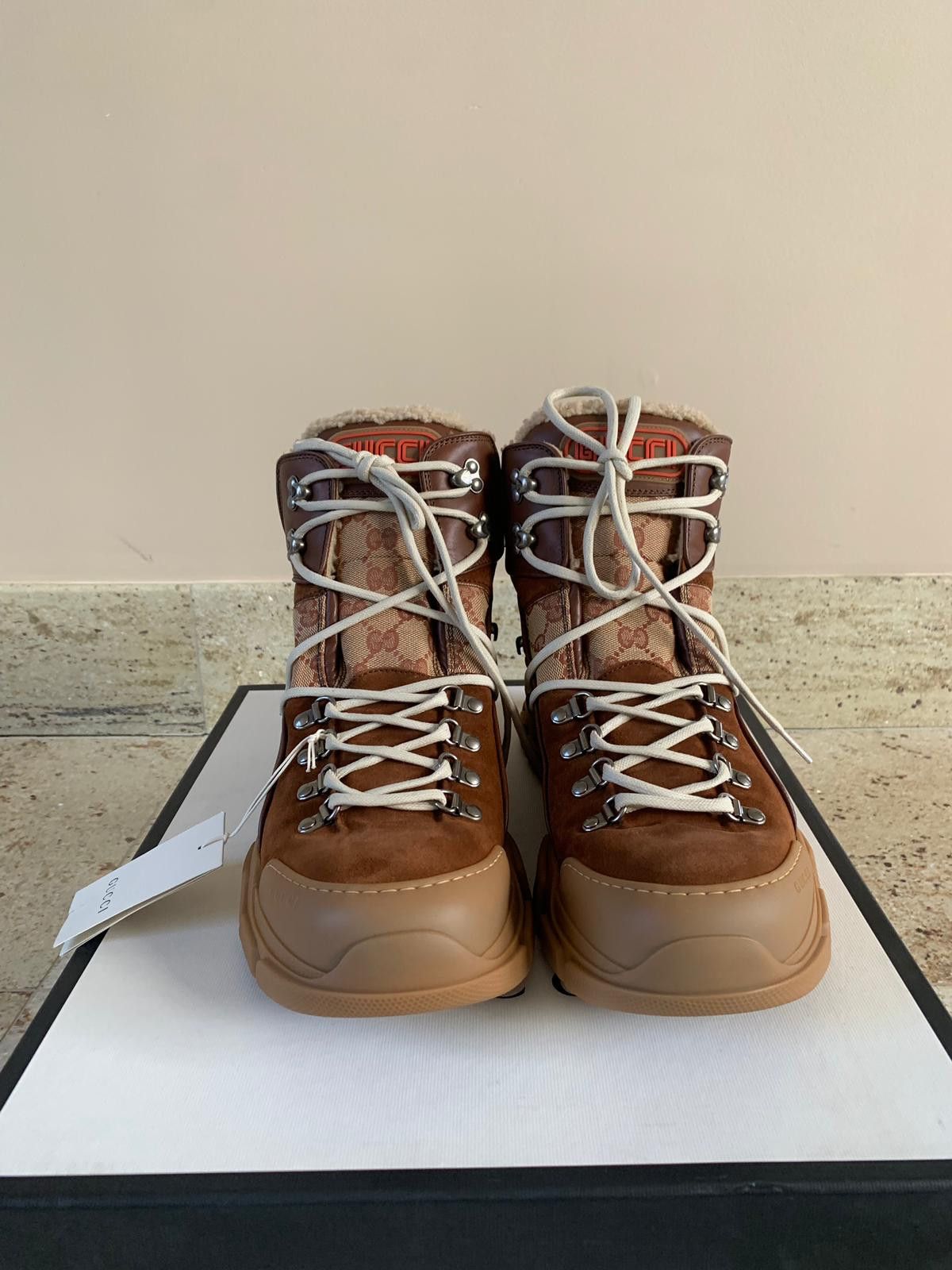 Gucci Flashtrek Shearling Boots in Brown Size US 8 / EU 41 - 4 Thumbnail