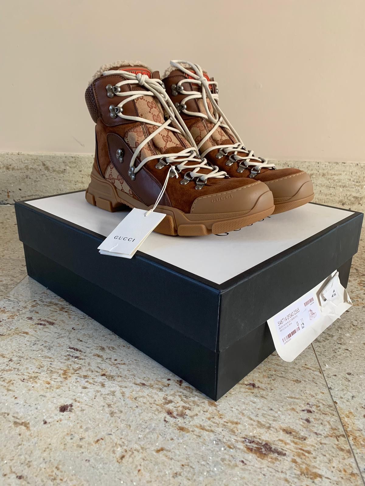 Gucci Flashtrek Shearling Boots in Brown Size US 8 / EU 41 - 5 Thumbnail