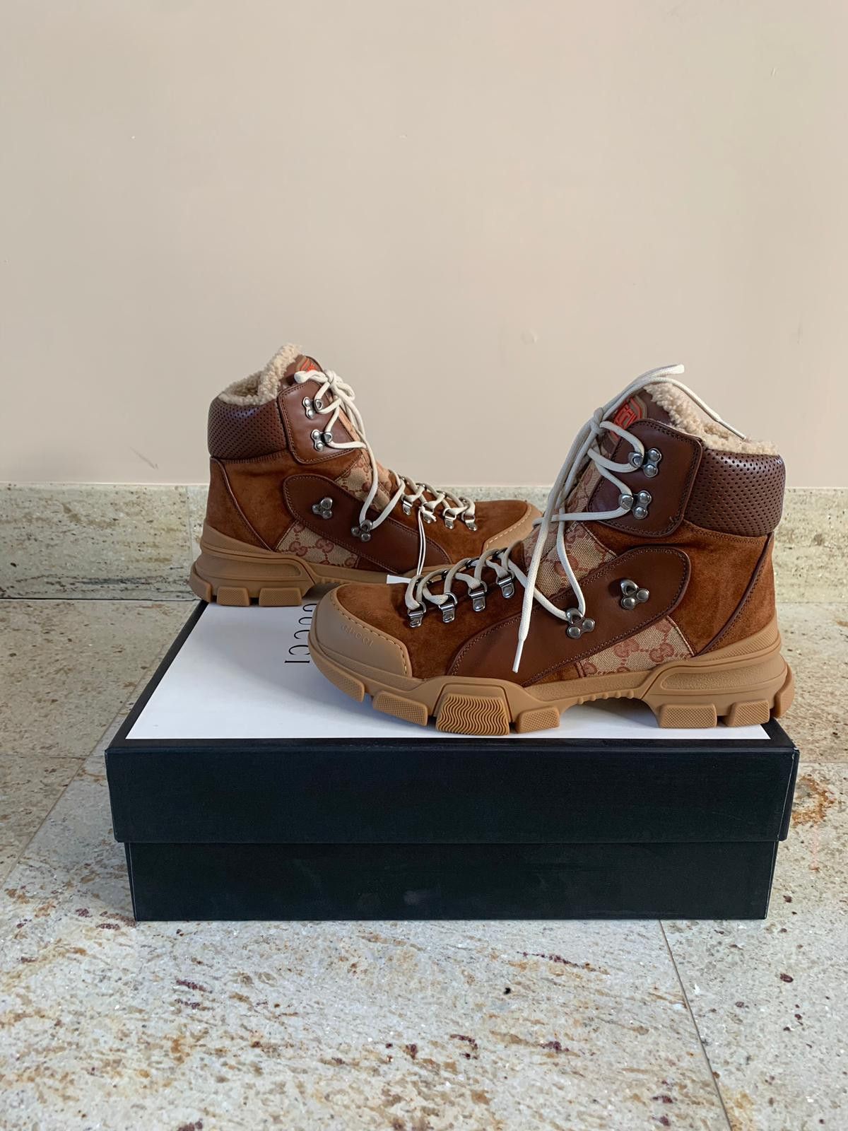 Gucci Flashtrek Shearling Boots in Brown Size US 8 / EU 41 - 12 Thumbnail