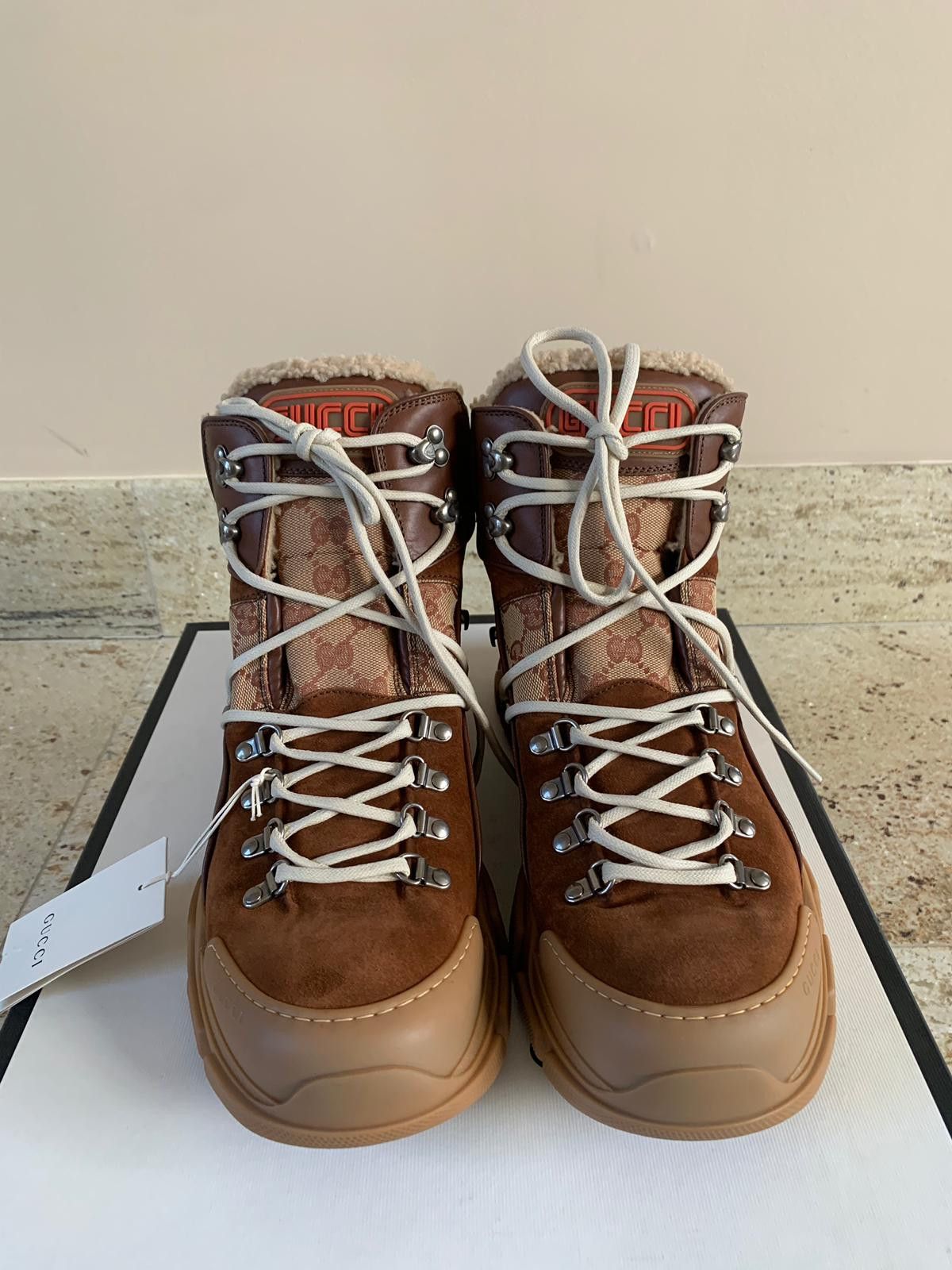 Gucci Flashtrek Shearling Boots in Brown Size US 8 / EU 41 - 7 Thumbnail