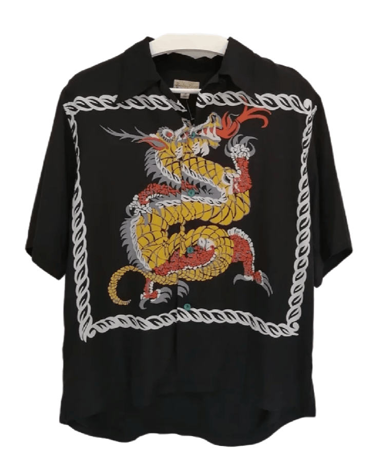 Dry Bones DRY BONES Dragon Japanese Brand Rayon Shirt Size US M / EU 48-50 / 2 - 1 Thumbnail
