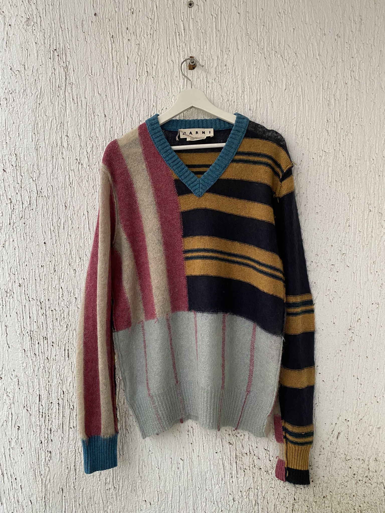 Marni FW18 patterned mohair sweater Size US M / EU 48-50 / 2 - 1 Thumbnail