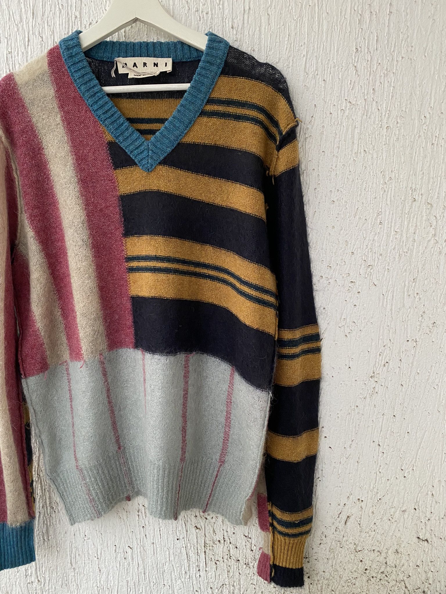 Marni FW18 patterned mohair sweater Size US M / EU 48-50 / 2 - 2 Thumbnail