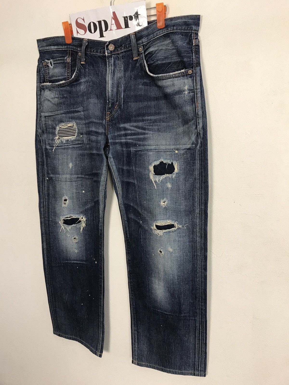 Edwin × Vintage Vintage Edwin 503 Distressed Denim Jeans Size US 37 - 4 Thumbnail