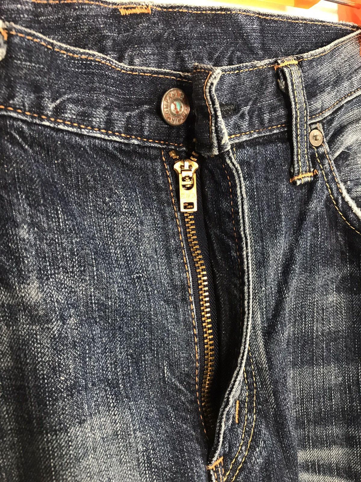 Edwin × Vintage Vintage Edwin 503 Distressed Denim Jeans Size US 37 - 9 Thumbnail