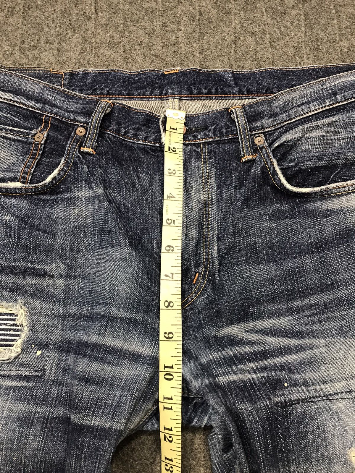 Edwin × Vintage Vintage Edwin 503 Distressed Denim Jeans Size US 37 - 18 Thumbnail
