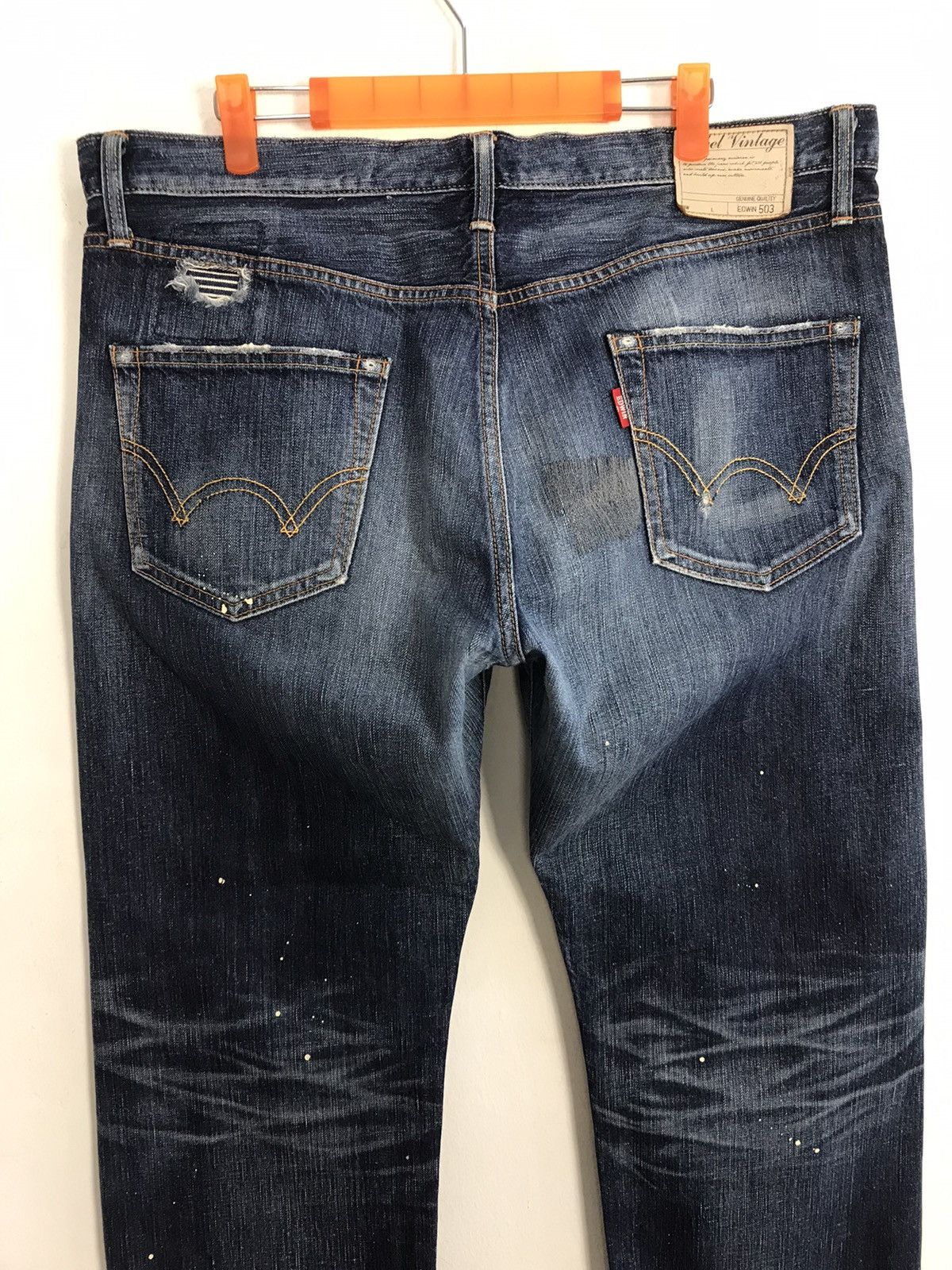 Edwin × Vintage Vintage Edwin 503 Distressed Denim Jeans Size US 37 - 10 Thumbnail