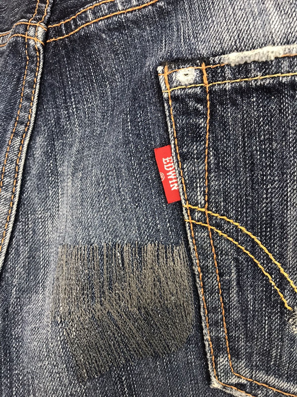 Edwin × Vintage Vintage Edwin 503 Distressed Denim Jeans Size US 37 - 12 Thumbnail